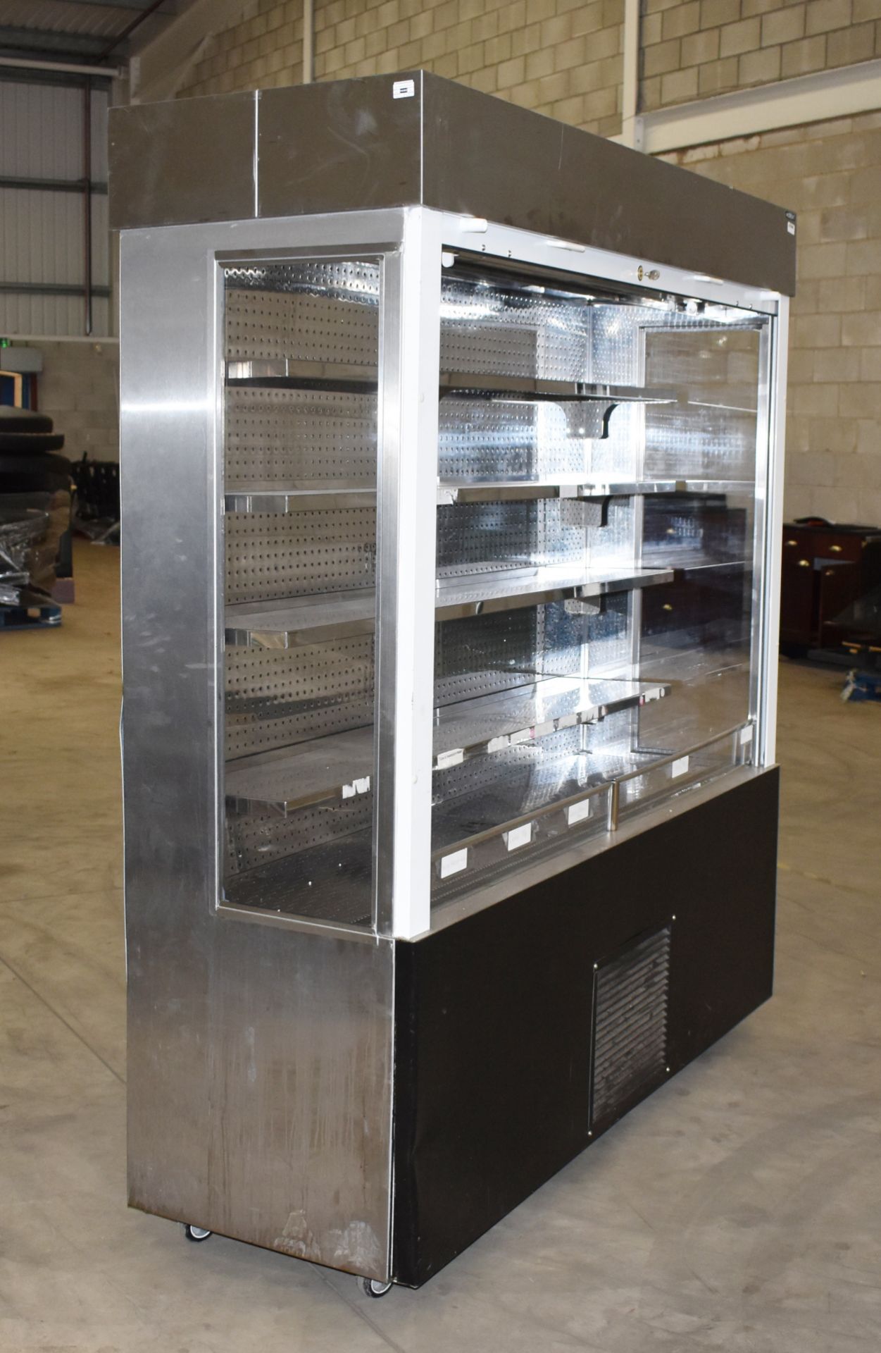1 x Moffat Chilled Merchandiser With Lockable Roller Shutter - Includes Key - Model MM18LSA - - Image 2 of 8