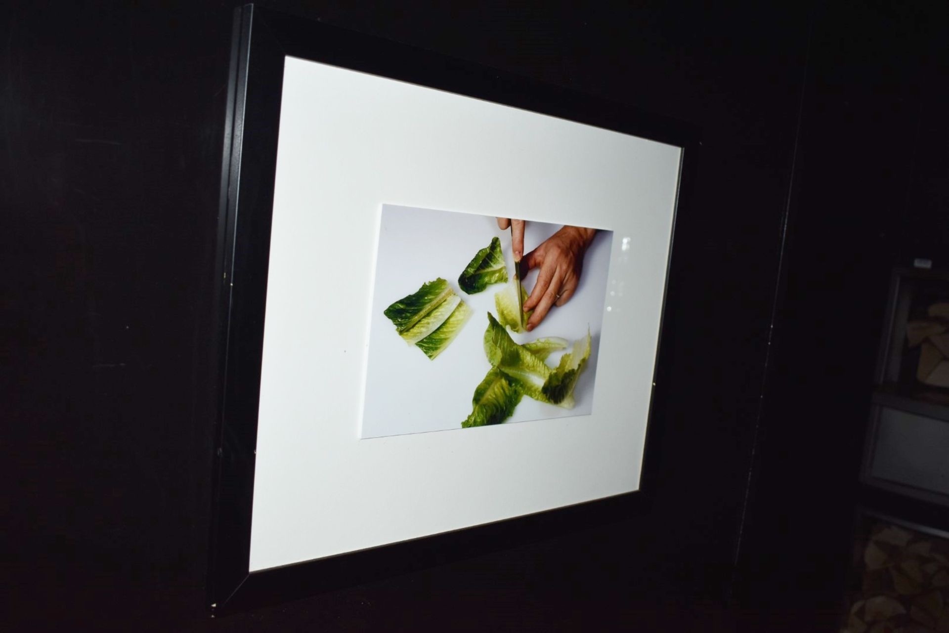5 x Assorted Pictures Depicting Various Foods and Vegetables - Mounted in Black Frames - Various - Image 2 of 4