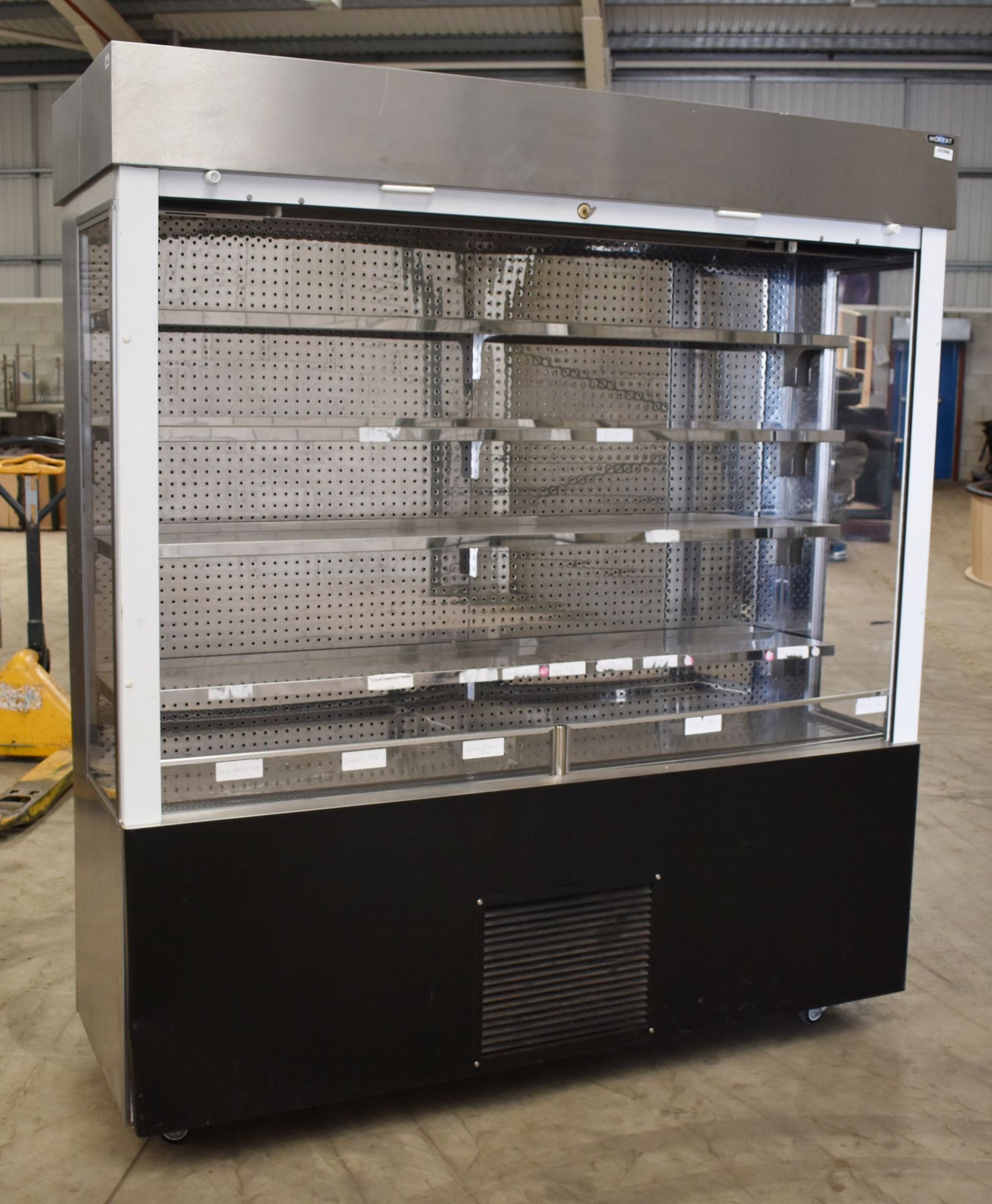 1 x Moffat Chilled Merchandiser With Lockable Roller Shutter - Includes Key - Model MM18LSA -