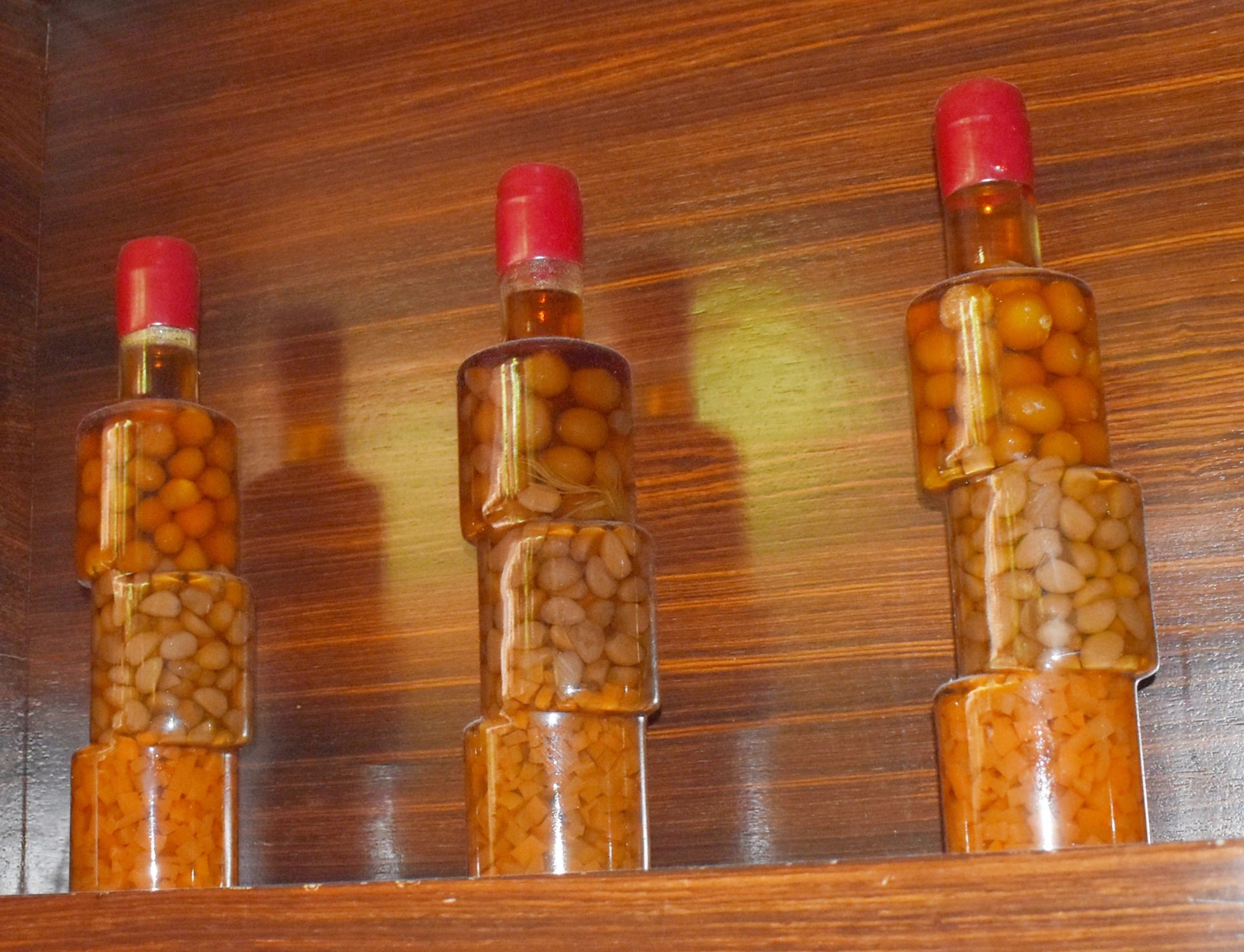 Approx 33 x Pickled Ingredient Display Bottles With Wax Lids - Various Designs Included - Ideal - Image 13 of 16