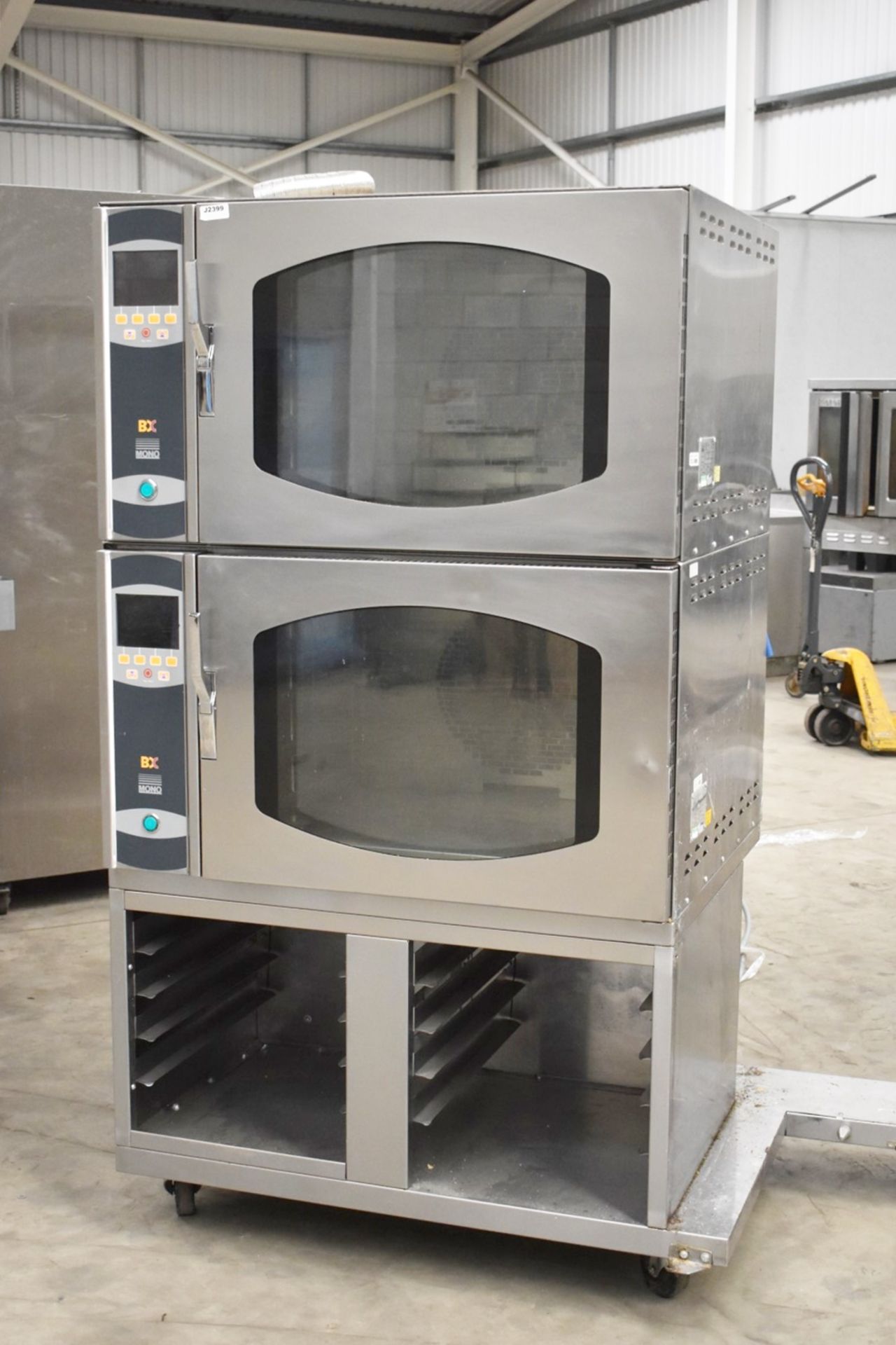 1 x Mono FG158 Double Commercial Bakery Convection Oven - 3 Phase - Ex M&S - H180 x W100 x D85 cms -