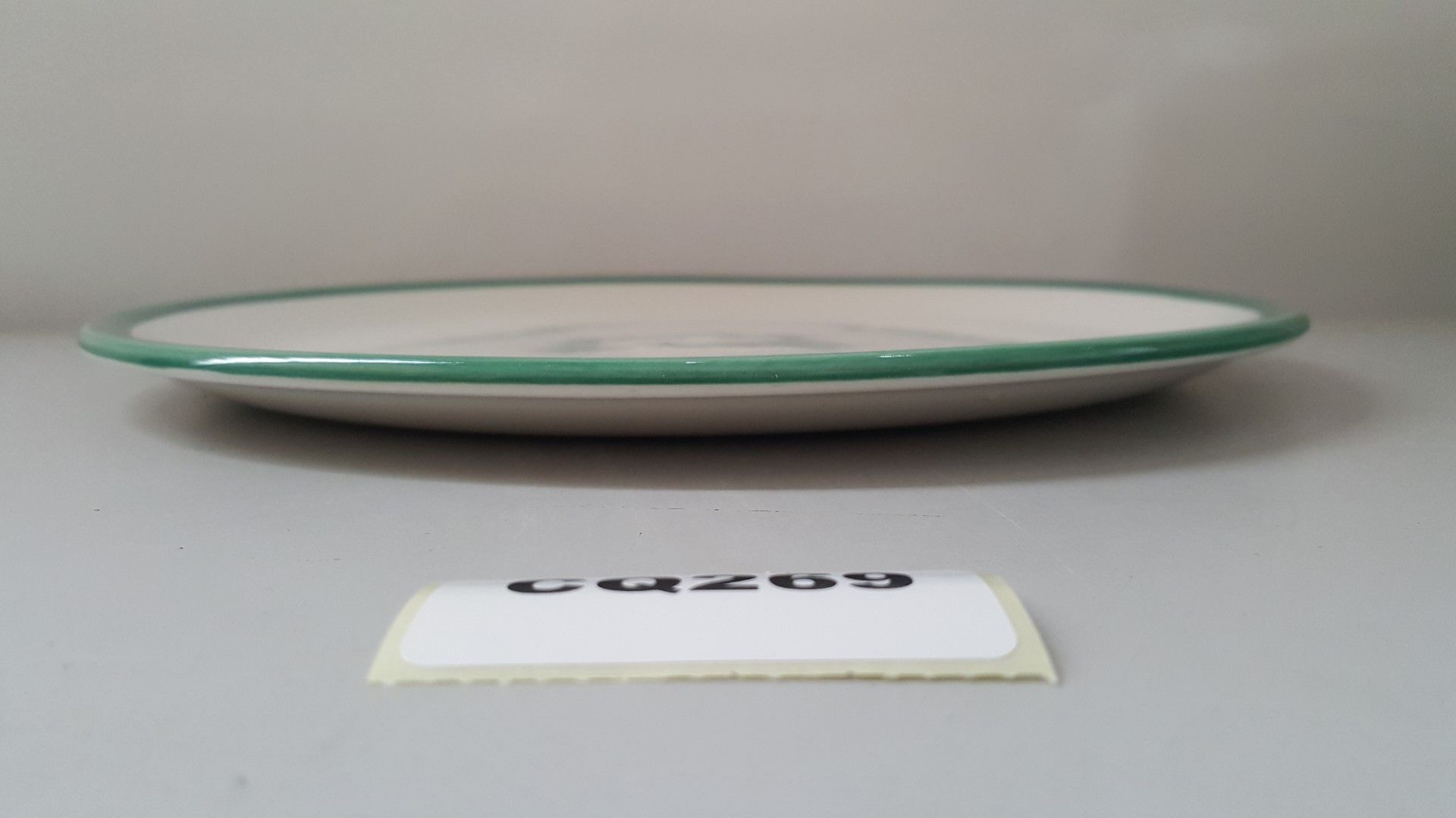 20 x Steelite Coupe Plates White With Green Outline Egde 27.5CM - Ref CQ269 - Image 2 of 4