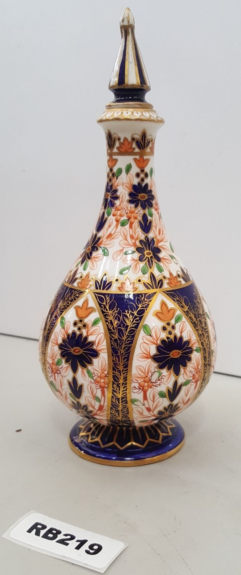 1 x RARE ROYAL CROWN DERBY IMARI PATTERN 874 CHINA SCENT BOTTLES - Ref RB219 I