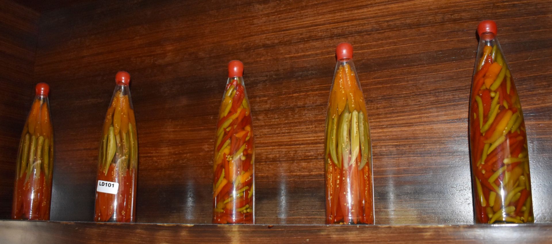 Approx 33 x Pickled Ingredient Display Bottles With Wax Lids - Various Designs Included - Ideal - Image 14 of 16