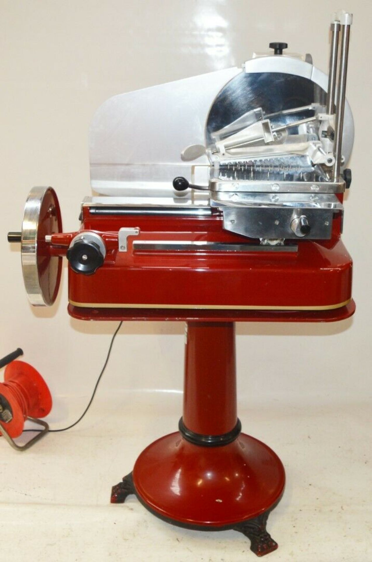 1 x Noaw 370mm Flywheel Meat / Prosciutto Slicer - Model 370/81CE220 - Ex M&S Made in Italy -