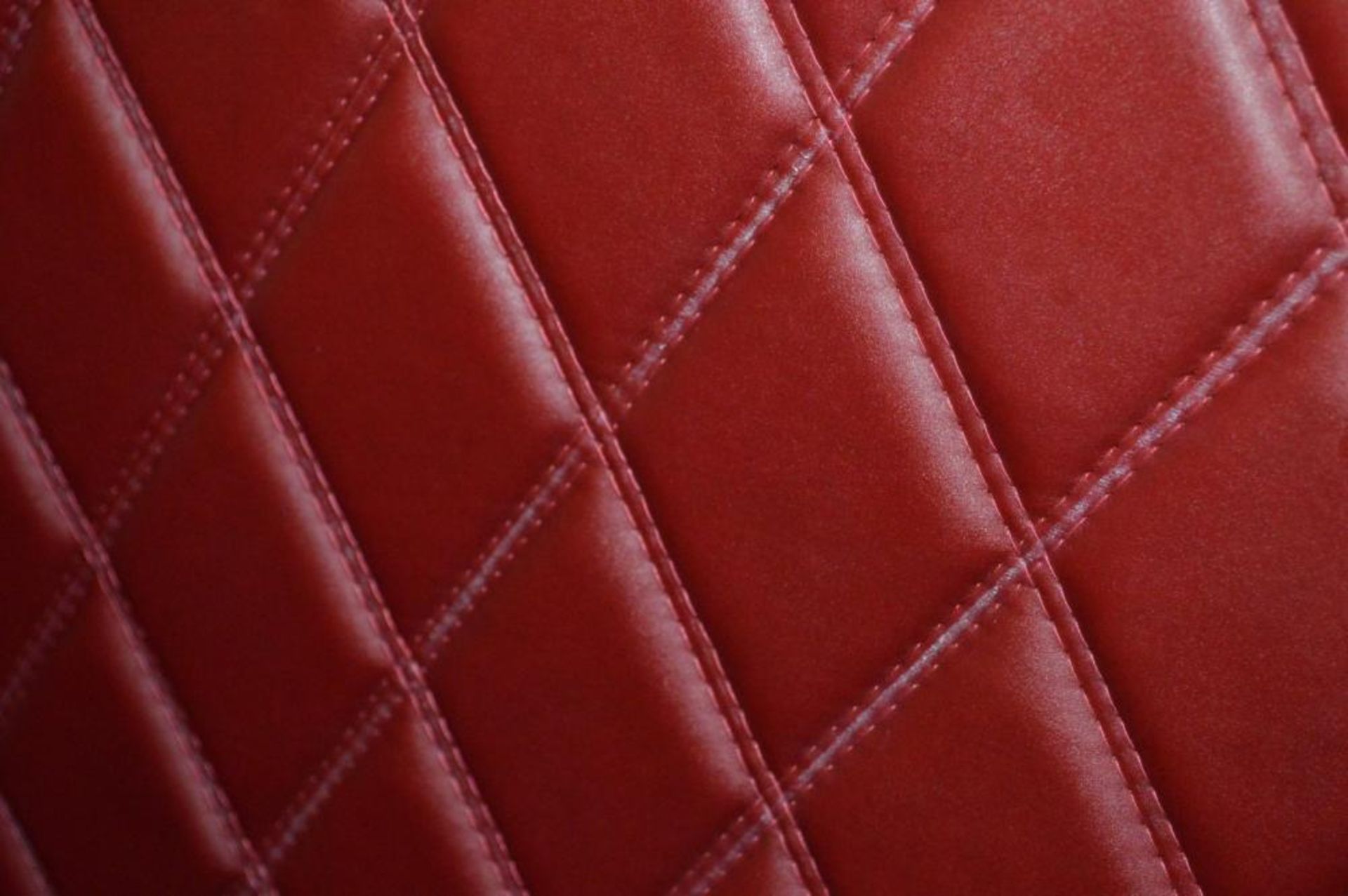 13 x Selection of Contemporary Restaurant Seating With Red and Brown Faux Leather Upholstery and - Image 2 of 8