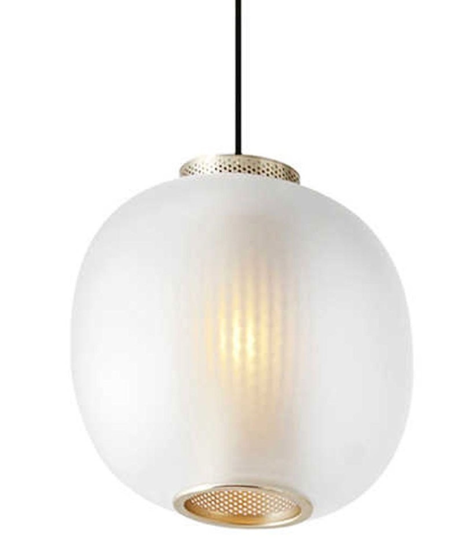 1 x 'Bloom' Pendant Light By Resident - Frosted White Glass - Original RRP £395.00