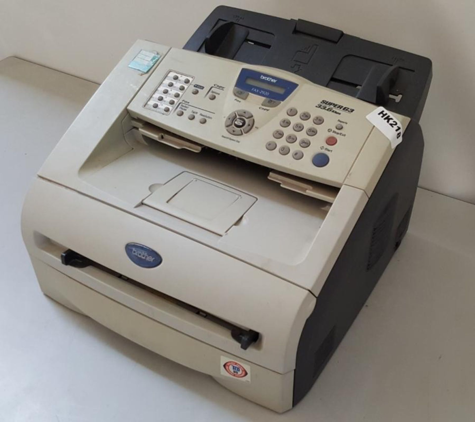 1 x Brother FAX-2920 A4 Fax Machine - Ref HK218 AB2 - CL394 - Location: Altrincham WA14 - Image 2 of 3