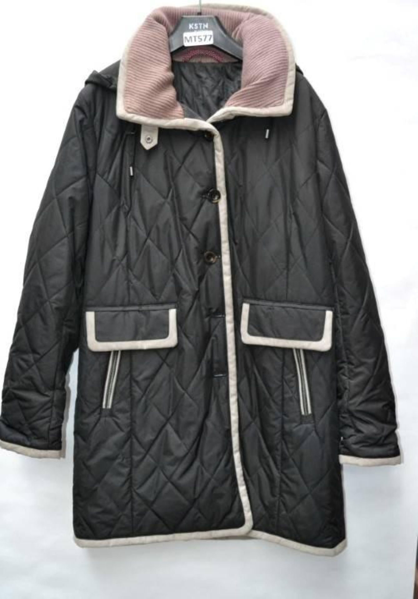 1 x Steilmann Feel KSTN C.o.v.e.r By Kirsten Womens Coat - Poly Down Filled Coat In Charcoal