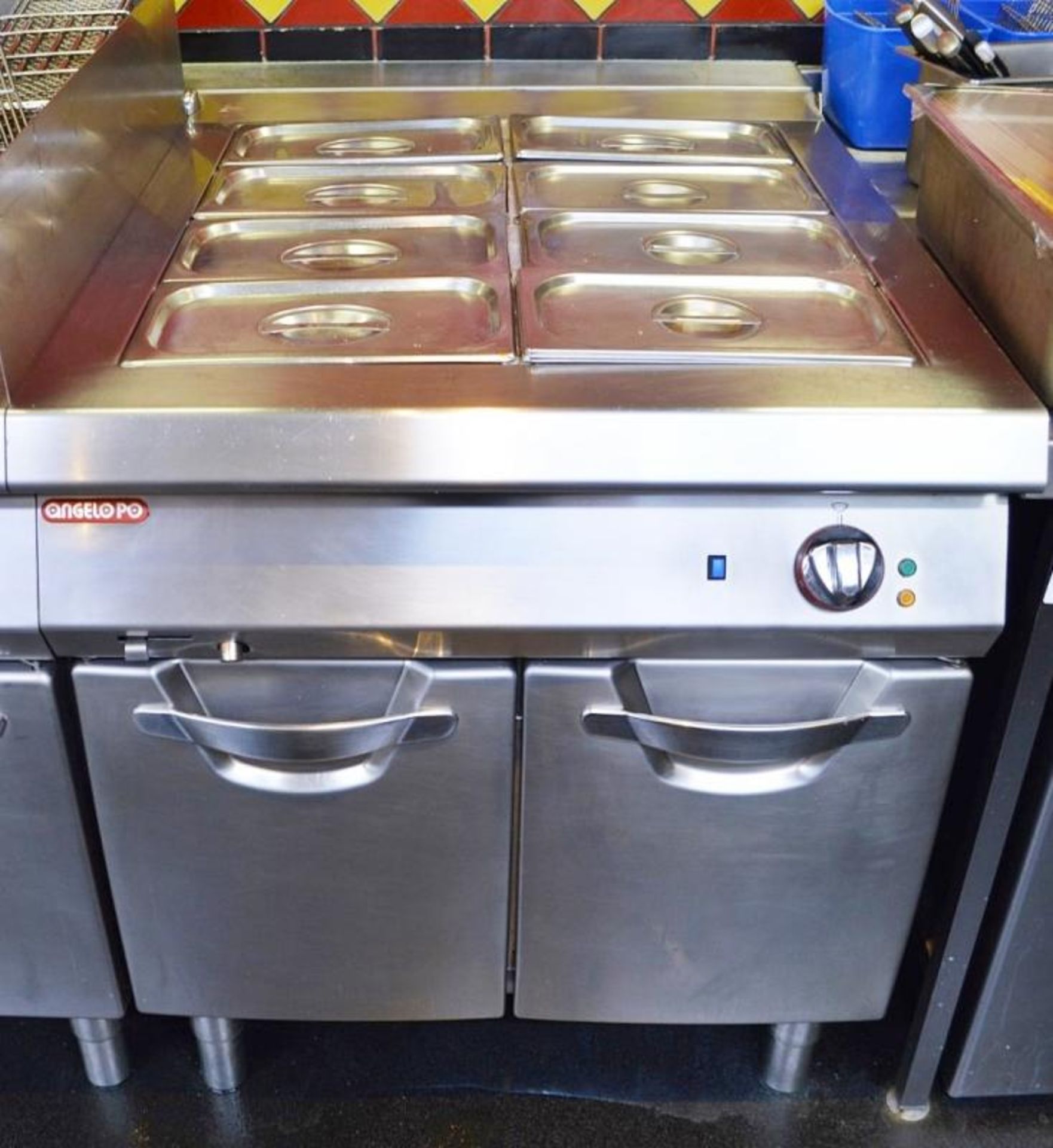 1 x Angelo Po BAINE MARIE Commercial Kitchen Equipment With Modular Design and Stainless Steel