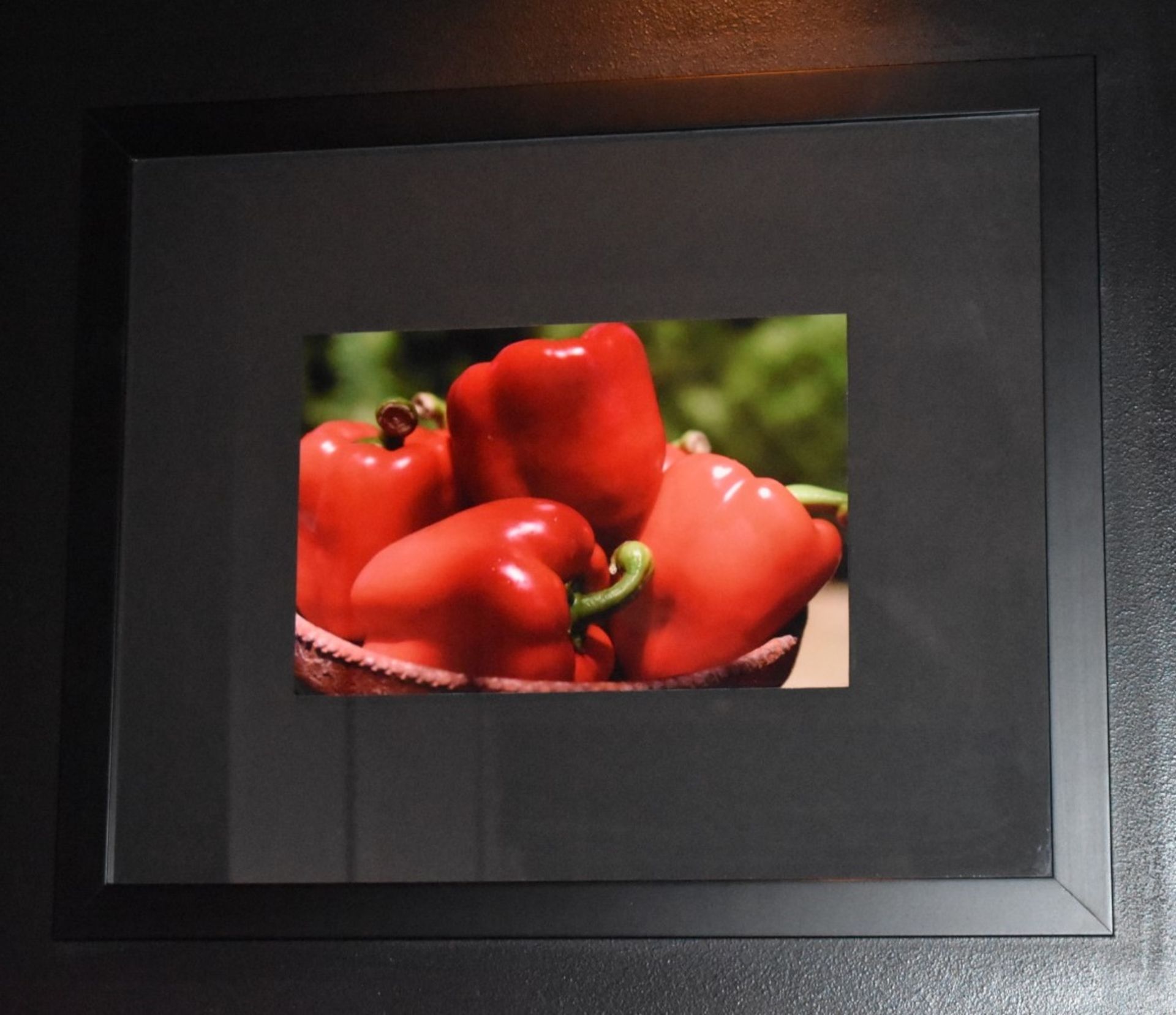 5 x Assorted Pictures Depicting Various Foods and Vegetables - Mounted in Black Frames - Various - Image 4 of 4