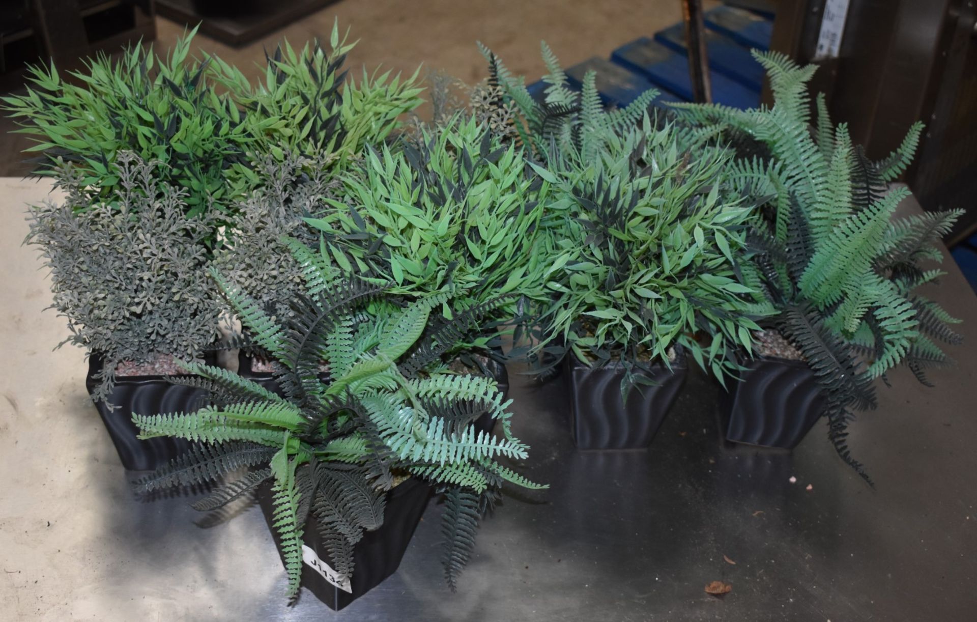 11 x Artificial Table Plants With Ceramic Planters - CL390 - Ref J1134 - Location: Altrincham WA14 - Image 3 of 4