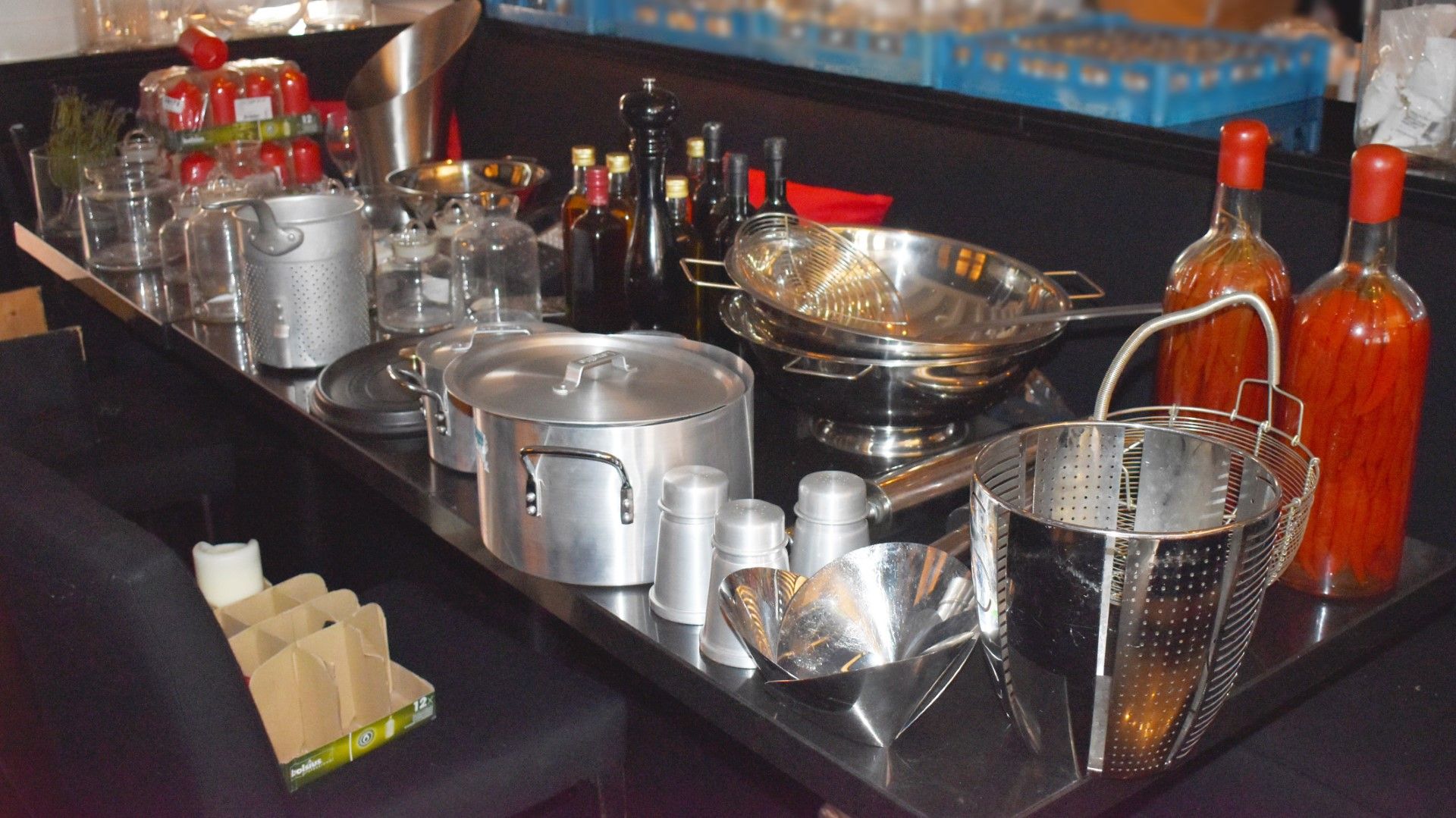 Approx 80 x Assorted Items of Various Kitchenware - Includes Pans, Utensils, Candles, Colanders,