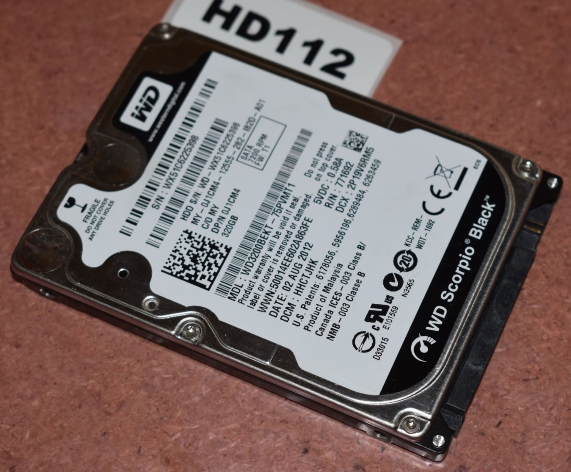 4 x Western Digital 320gb Black 2.5 Inch SATA Hard Drives - Tested and Formatted - HD104/105/106/112 - Image 4 of 4