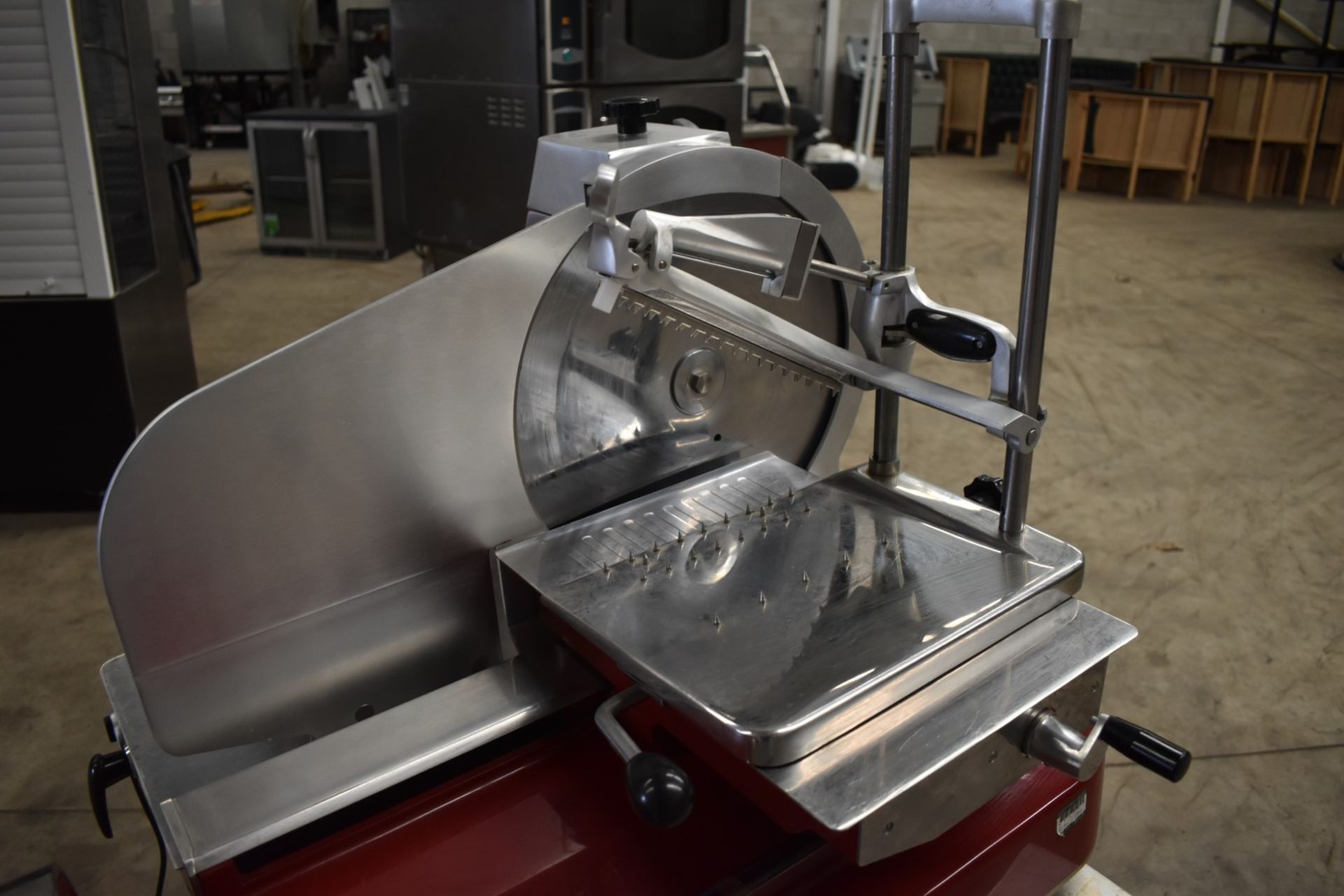 1 x Sure SCS 370mm Flywheel Meat / Prosciutto Slicer - Model SSV370BA - Ex M&S - CL232 - Location: - Image 5 of 13