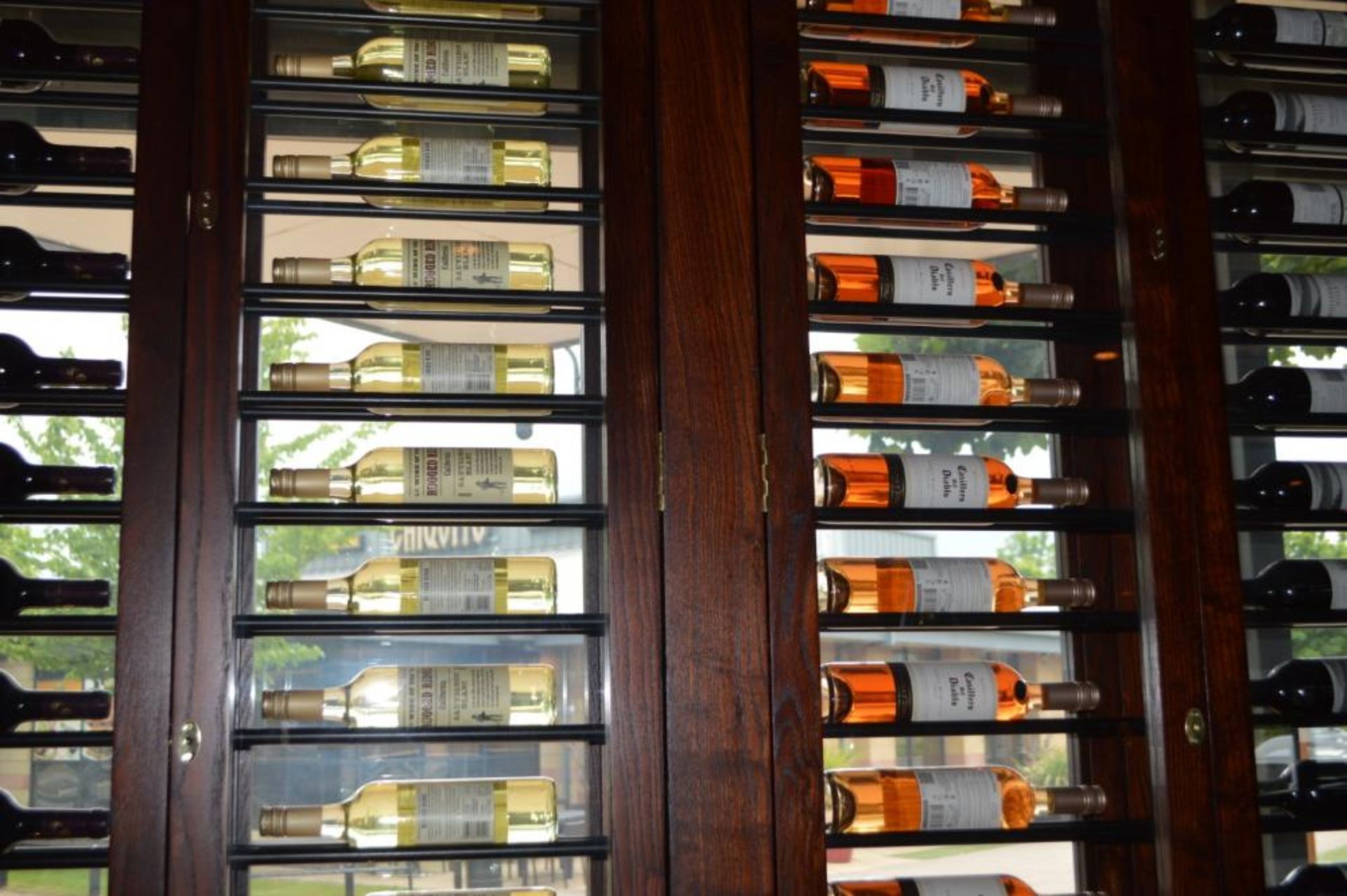 1 x Large Four Door Wine Bottle Display Cabinet With a 52 Bottle Capacity - H175 x W210 x D22 - Image 4 of 6