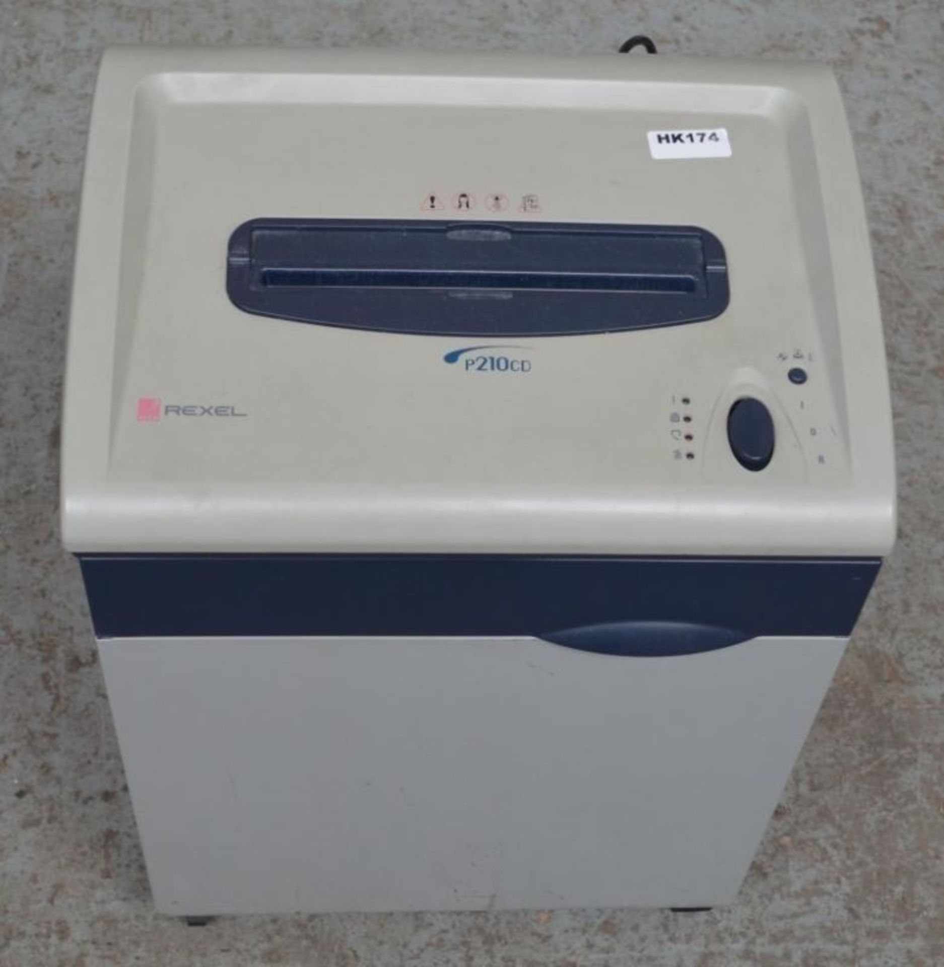 1 x Rexel Straight Cut Pers Shredder P210/4 - Ref WH - CL394 - Location: Altrincham WA14 - HKPal4 <b