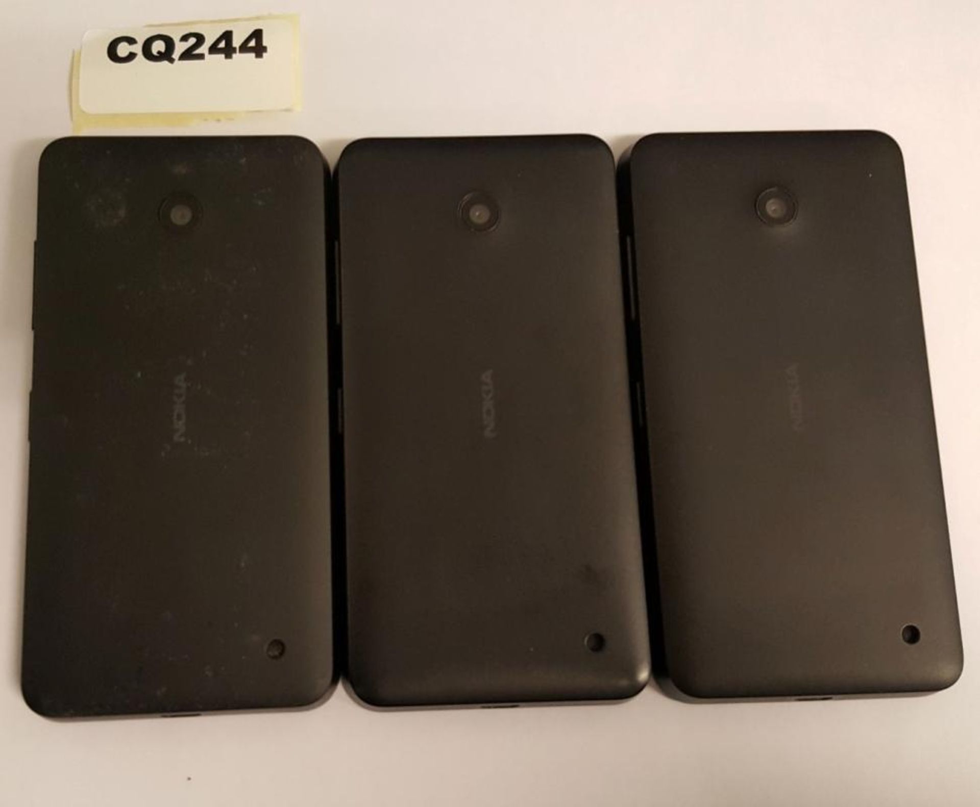 3 x Nokia Lumia 630 Black Smartphones ( Have Been Turn On And Factory Reset) - Ref CQ244 - CL011 - L - Image 3 of 3