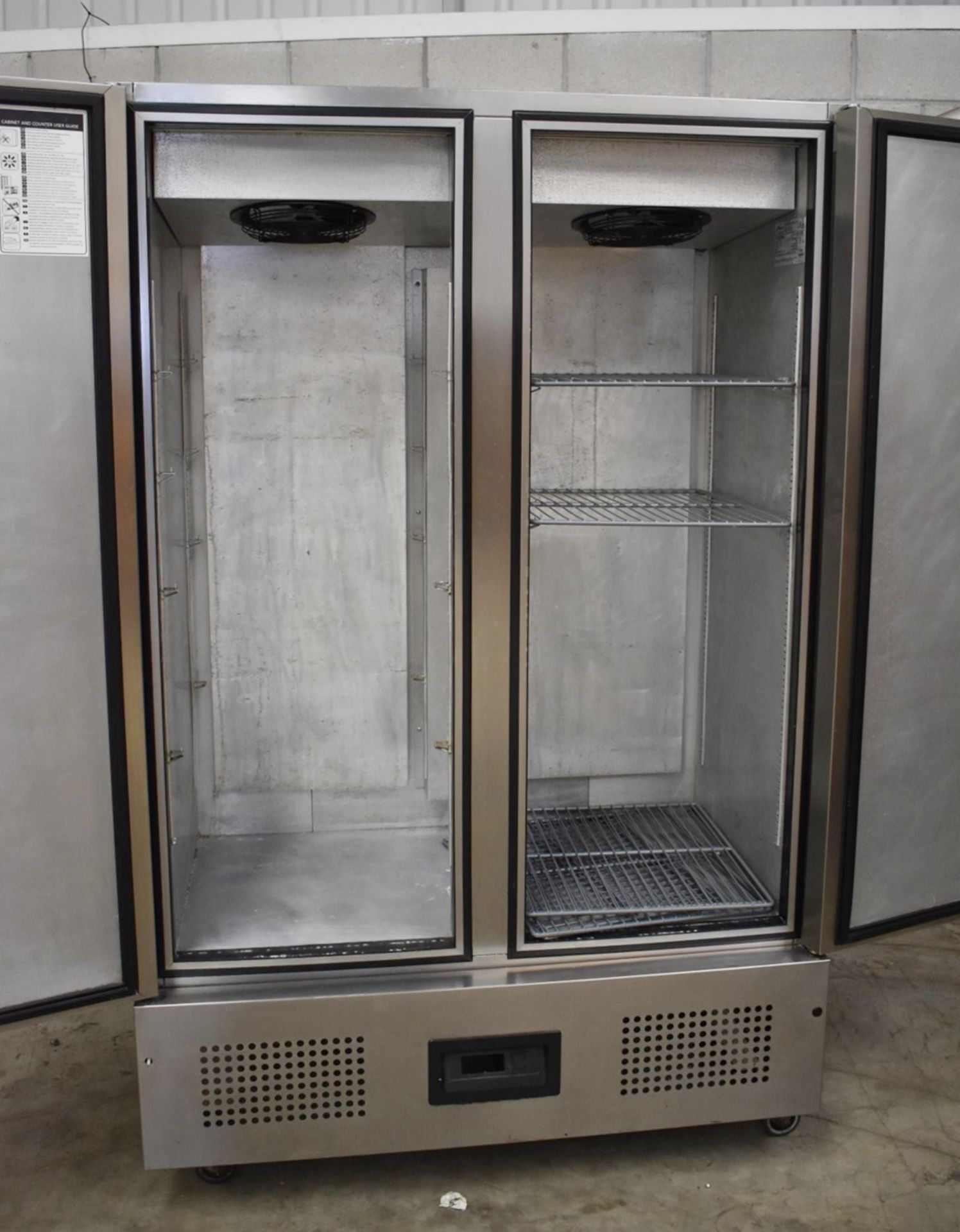 1 x Foster 800 Litre Double Door Meat Fridge With Stainless Steel Finish - Model FSL800M - Ref NC360 - Image 2 of 6