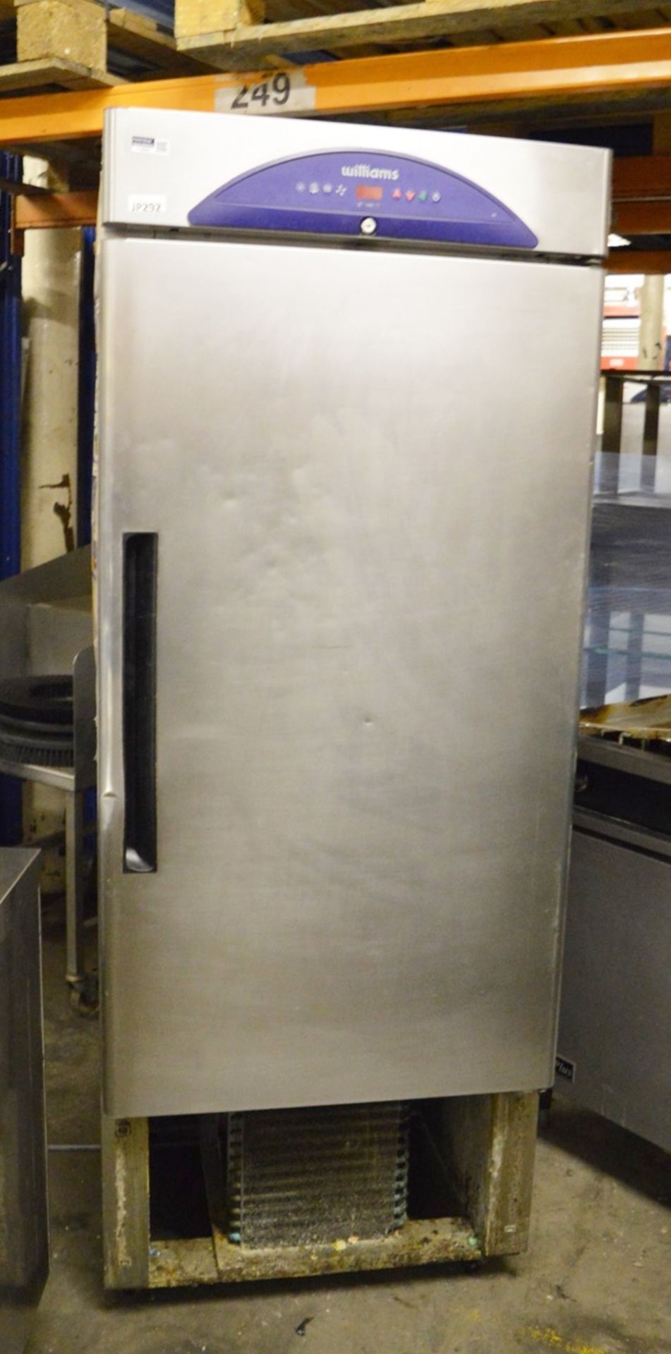 1 x Williams Single Door Upright Refrigerator - Model HZ16-WB - Stainless Steel Finish - CL232 - Ref