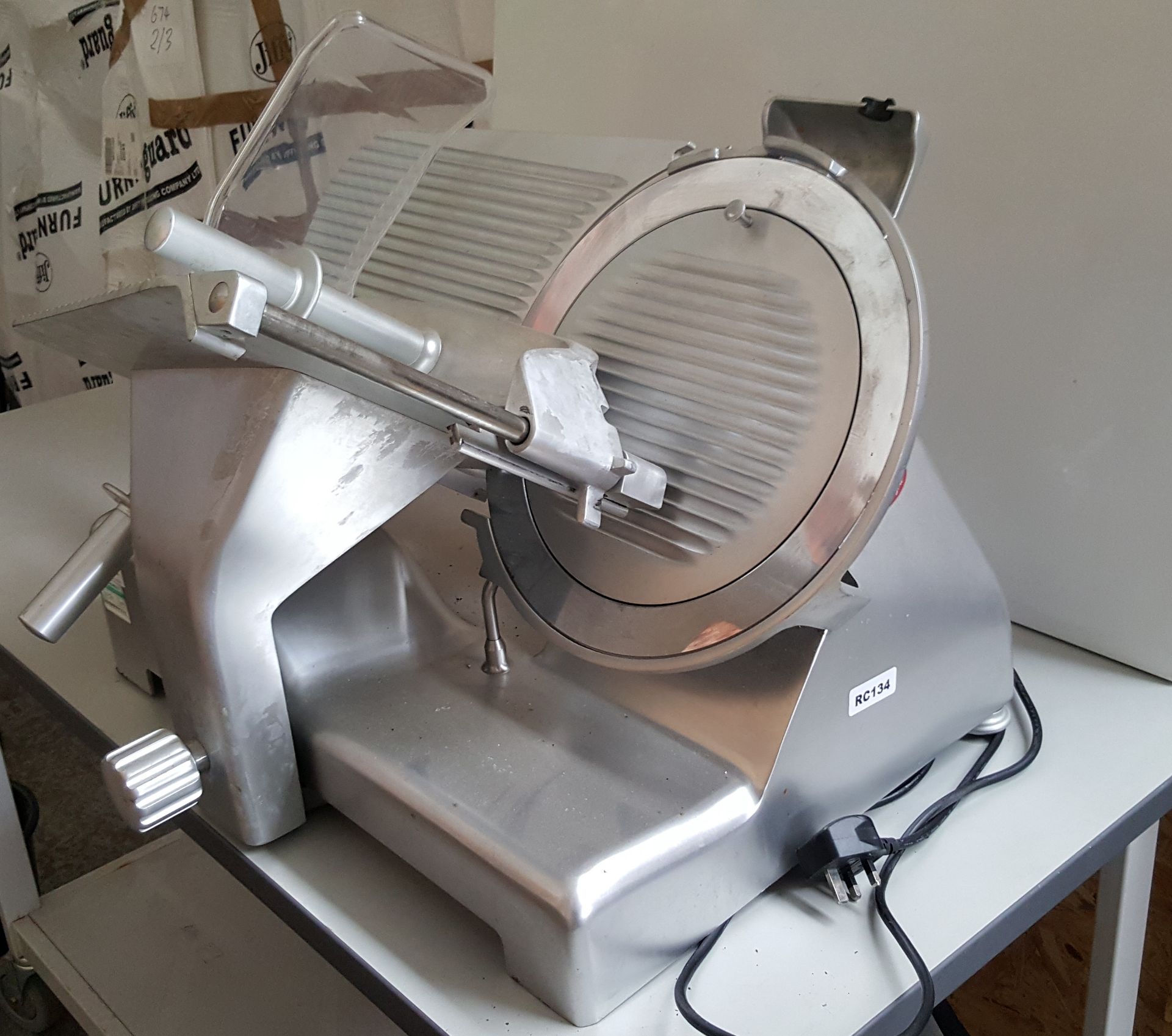 1 x Sure Commercial 35cm Meat Slicer - Model SSG350MTN - Ref RC134 - CL232 - Location: Altrincham - Image 3 of 3