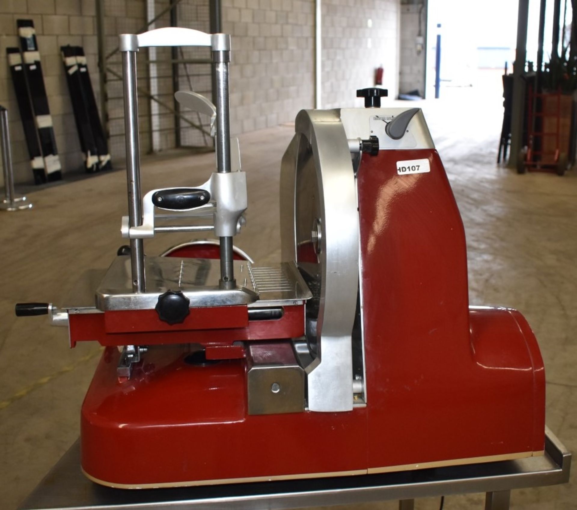 1 x Sure SCS 370mm Flywheel Meat / Prosciutto Slicer - Model SSV370BA - Ex M&S - CL232 - Location: - Image 9 of 13