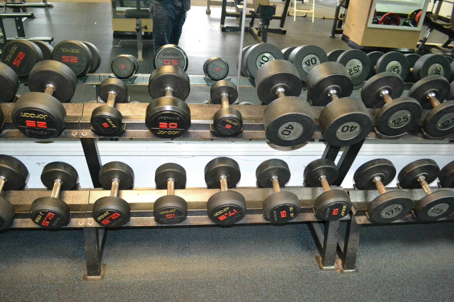 1 x Large Dumbells Rack With Approx 42 x Dumbell 5-40kg Weights - Ref: J2104/GFG - CL356 - Location: - Image 3 of 5