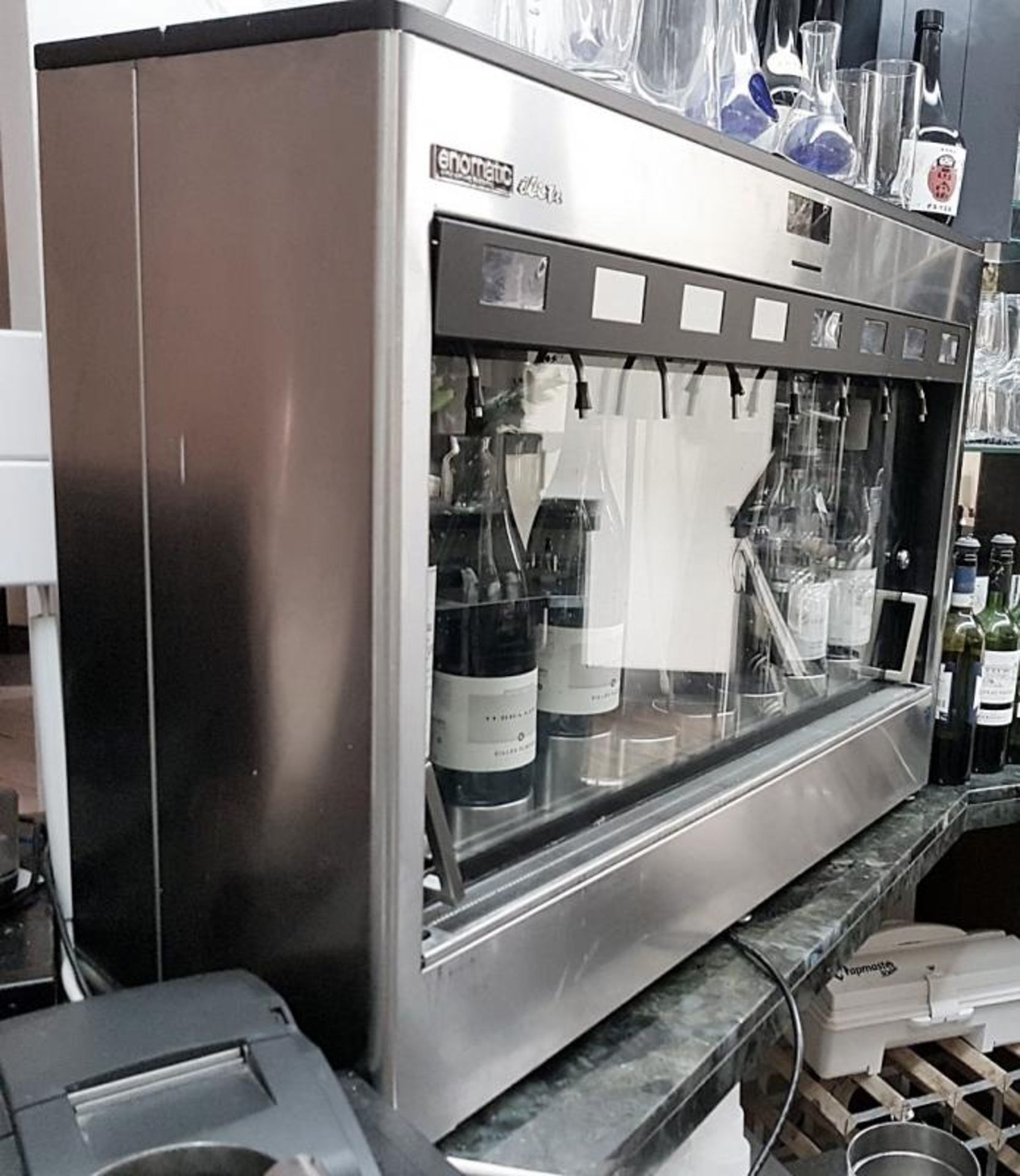 1 x Enomatic Elite Winegen 8-Bottle Wine Dispenser Bar Top Wine Fridge with Nitrogen Generator - Image 2 of 4