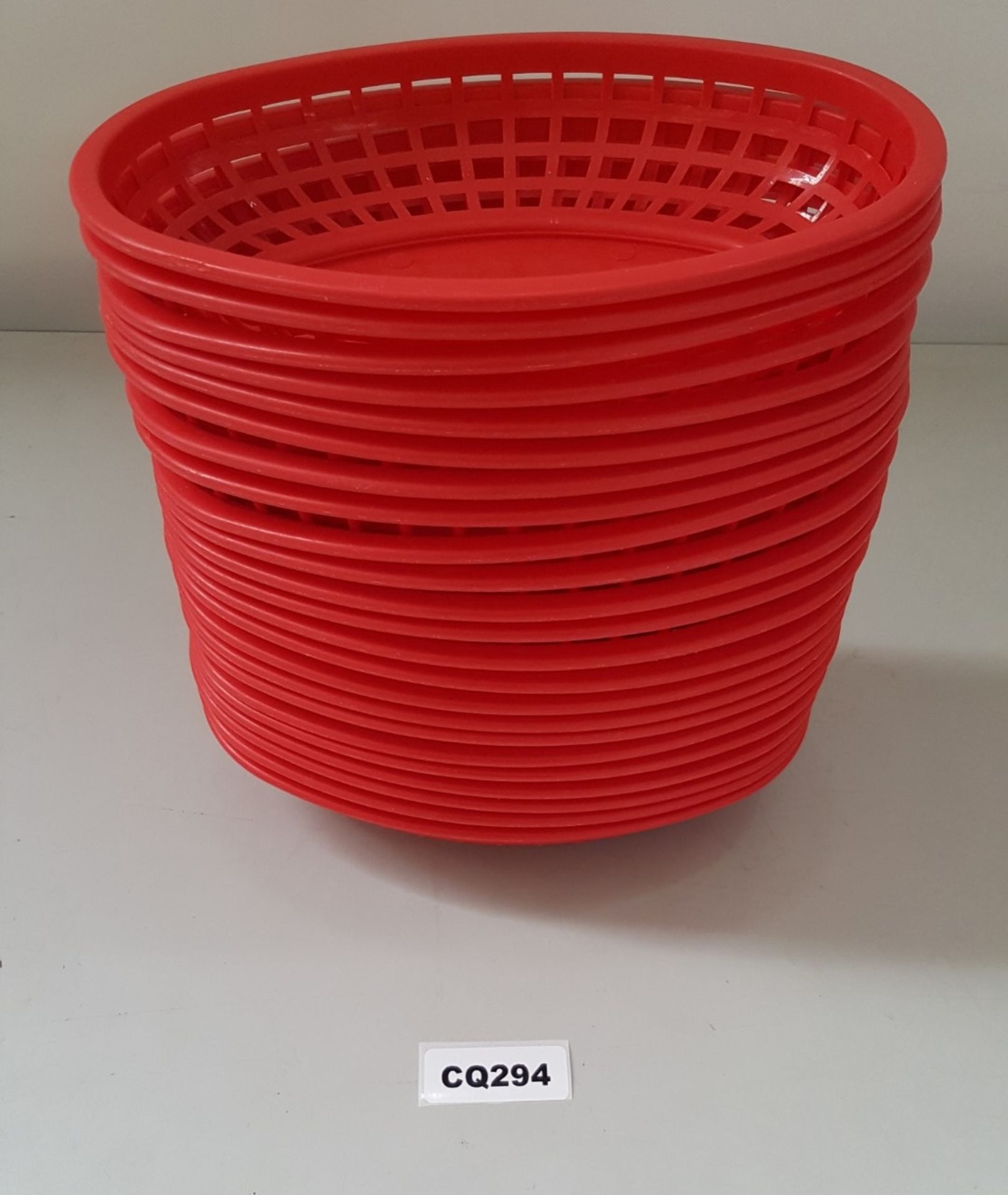 23 x Serving Platter Food Serving Baskets L23.5/W15 - Ref CQ294