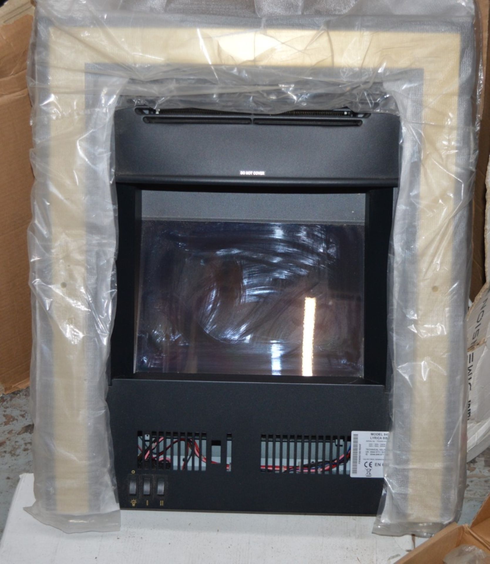 1 x Valor Dimension Lyrica BBU Electric Fire in Black and Gold - New and Unused - Model 845 - - Image 4 of 6