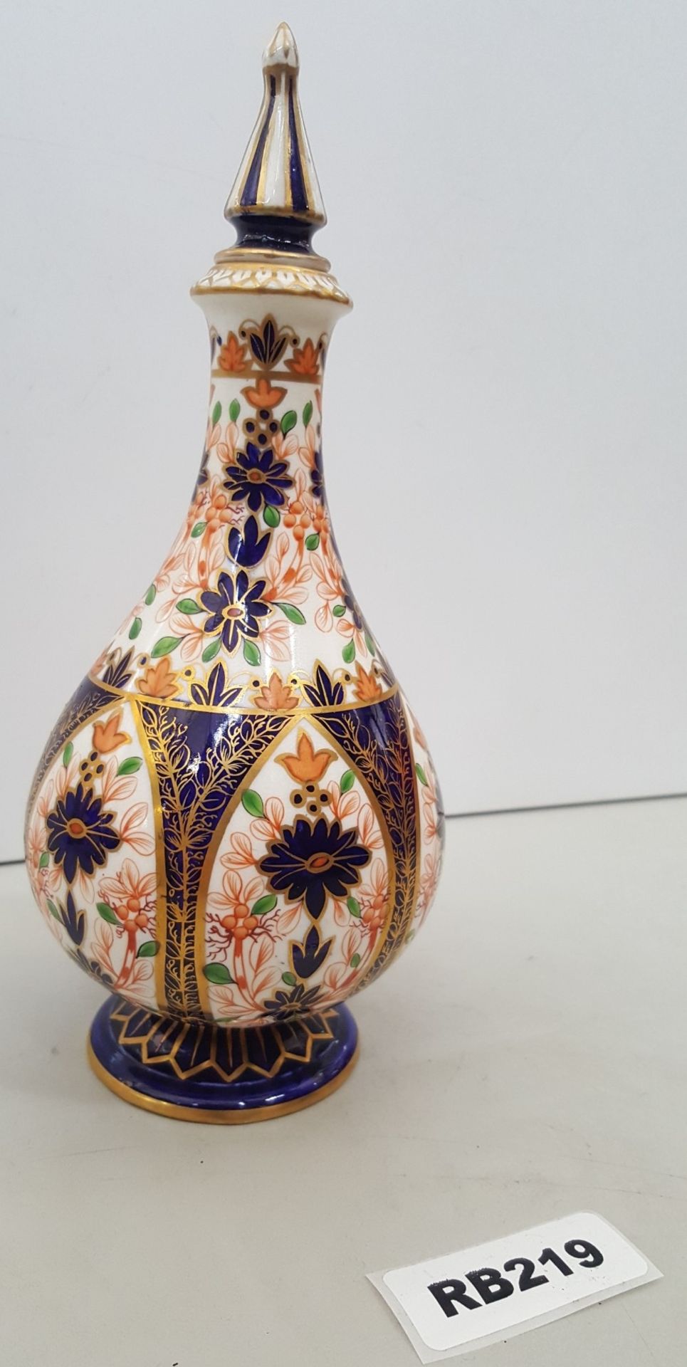 1 x RARE ROYAL CROWN DERBY IMARI PATTERN 874 CHINA SCENT BOTTLES - Ref RB219 I - Image 2 of 5