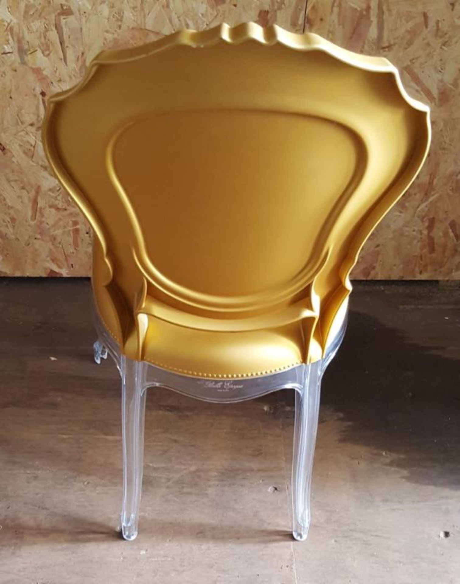 5 x Acrylic Baroque-style &#39;Belle Epoque&#39; Chairs Featuring A Clear Polycarbonate Frame With A - Image 4 of 5