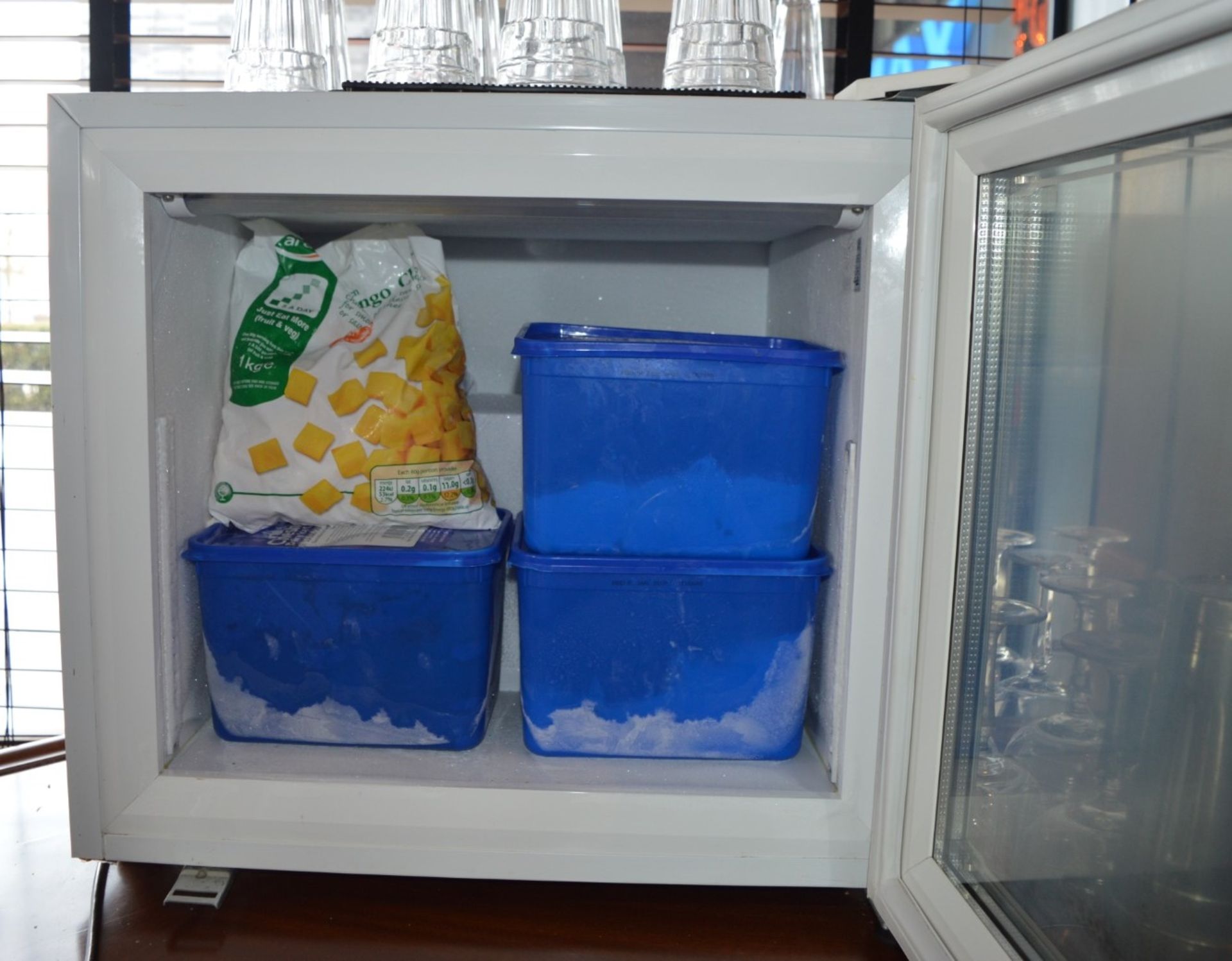 1 x Tefcold Mini Freezer With Glass Front - H50 x W57 x D55 cms - Ref BB1014 -  CL366 - Location: - Image 2 of 2