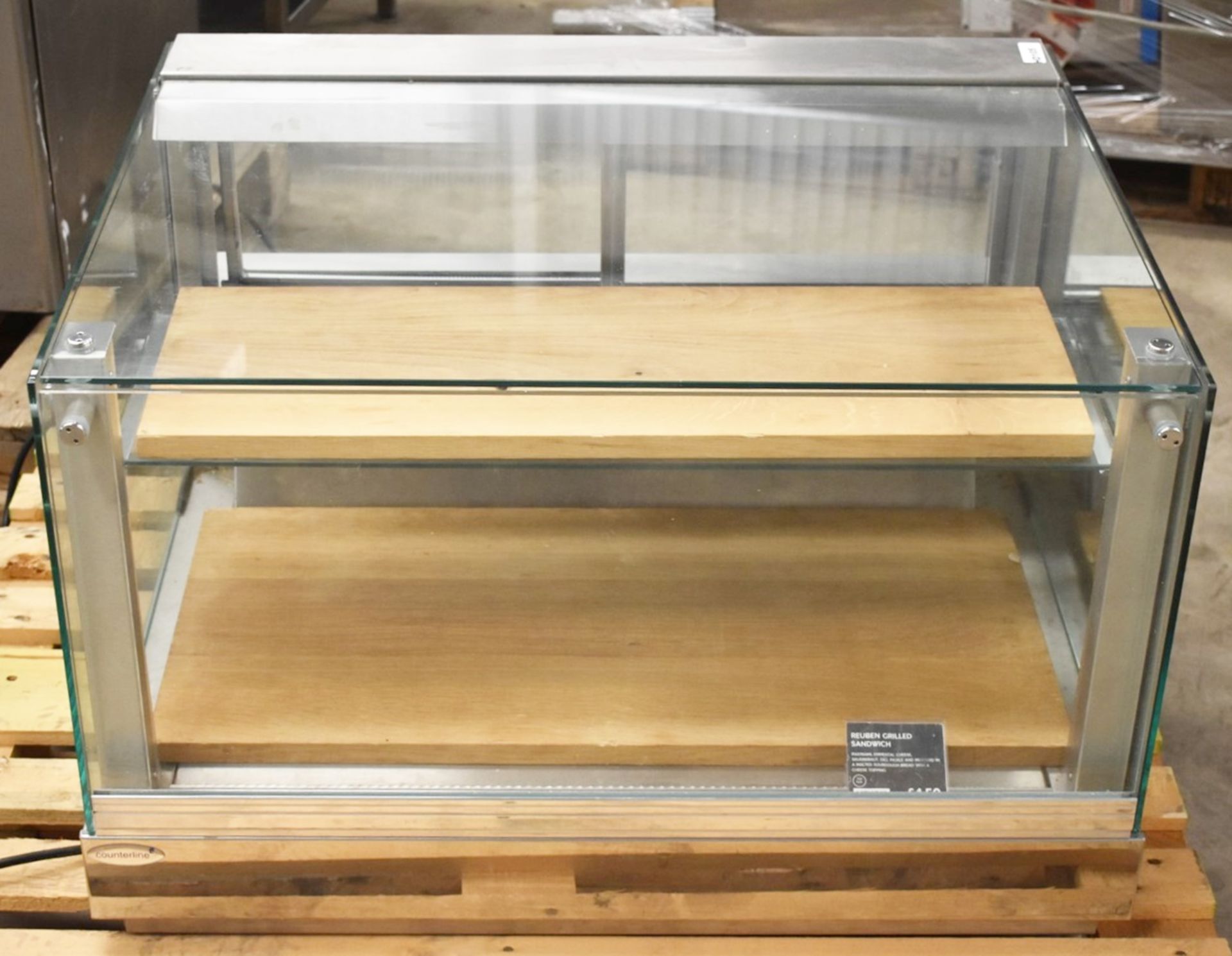 1 x Counterline Chilled Countertop Display Cabinet With Sliding Doors - Ex M&S - Stainless Steel - Image 5 of 9