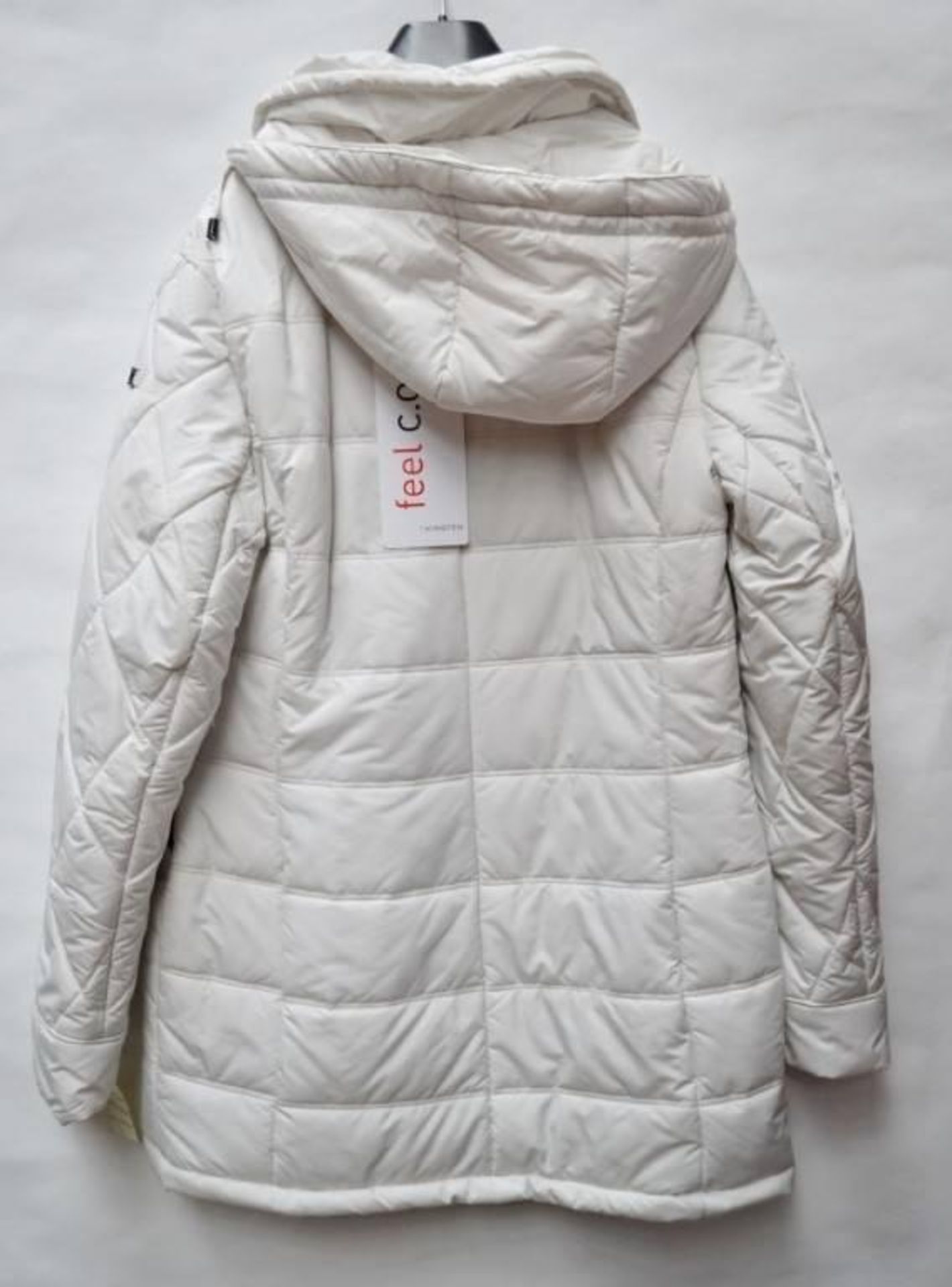 1 x Steilmann Feel KSTN C.o.v.e.r By Kirsten Womens Coat - Poly Down Filled Coat In Cream With Detac - Image 3 of 6