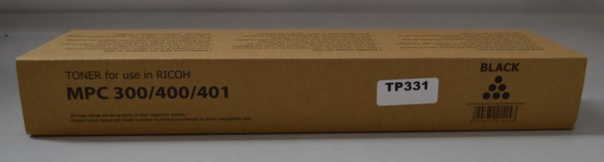 1 x Ricoh Black Toner For MPC 300/400/401 New In Box - Ref TP331 - CL394 - Location: Altrincham WA14 - Image 2 of 2