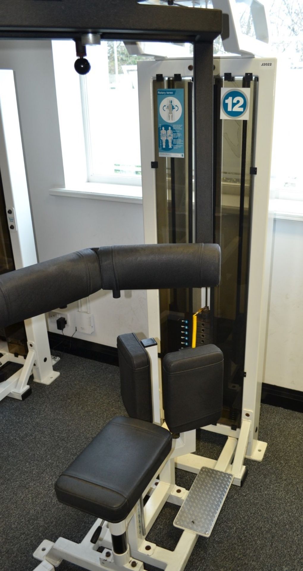 1 x Force Rotary Torso Pin Loaded Gym Machine With 75kg Weights - Ref: J2022 - Image 3 of 4