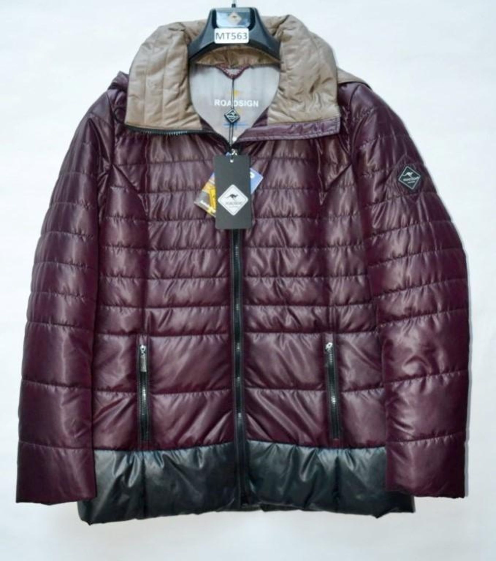 1 x Premium Branded Womens Winter Coat - Wind Proof & Water Resistant - Colour: Dark Plum - UK Size - Image 5 of 7