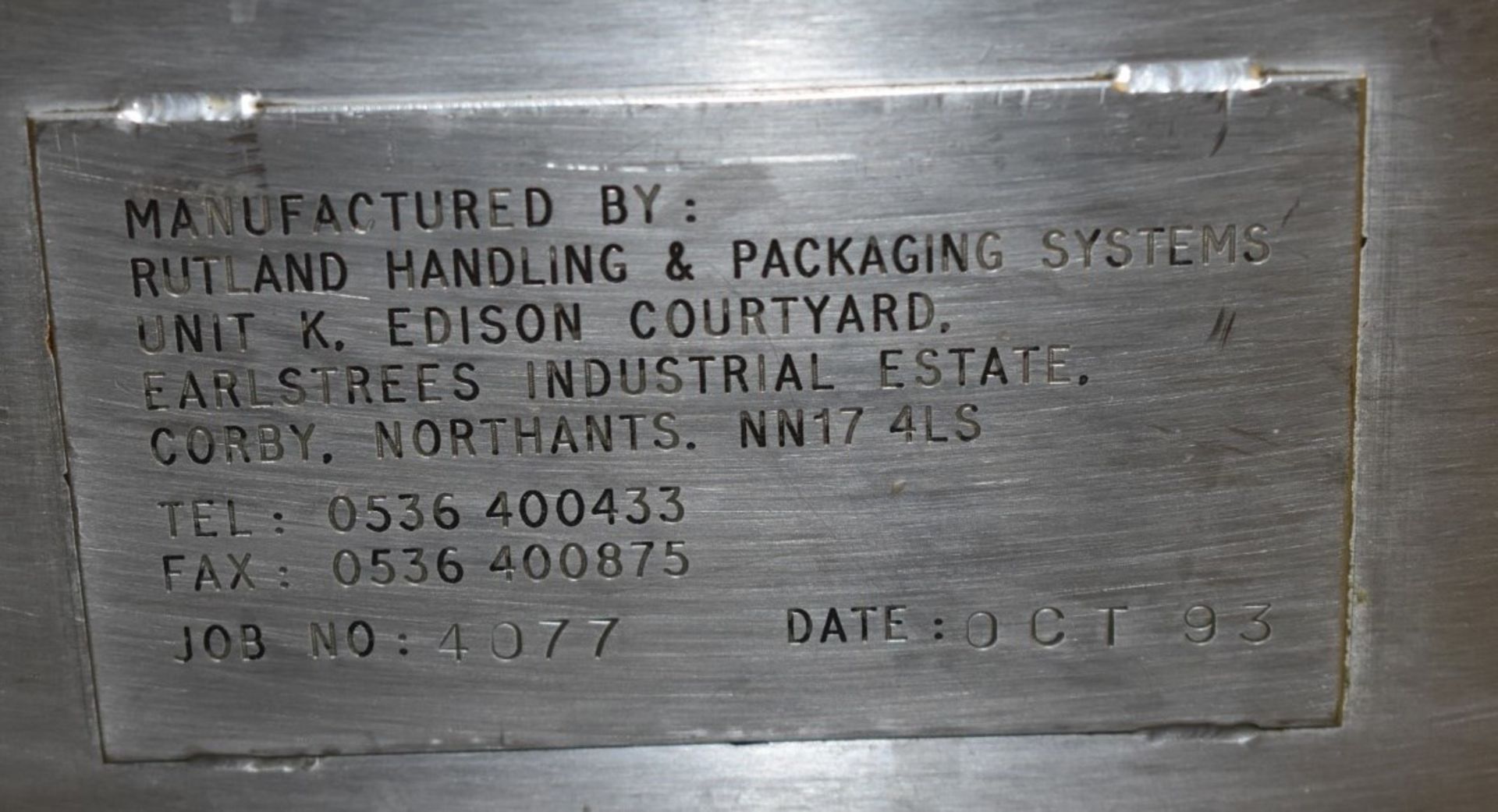 1 x Rutland Handling and Packaging Sandwich Production Conveyor Stainless Steel Construction - 3 - Image 6 of 16