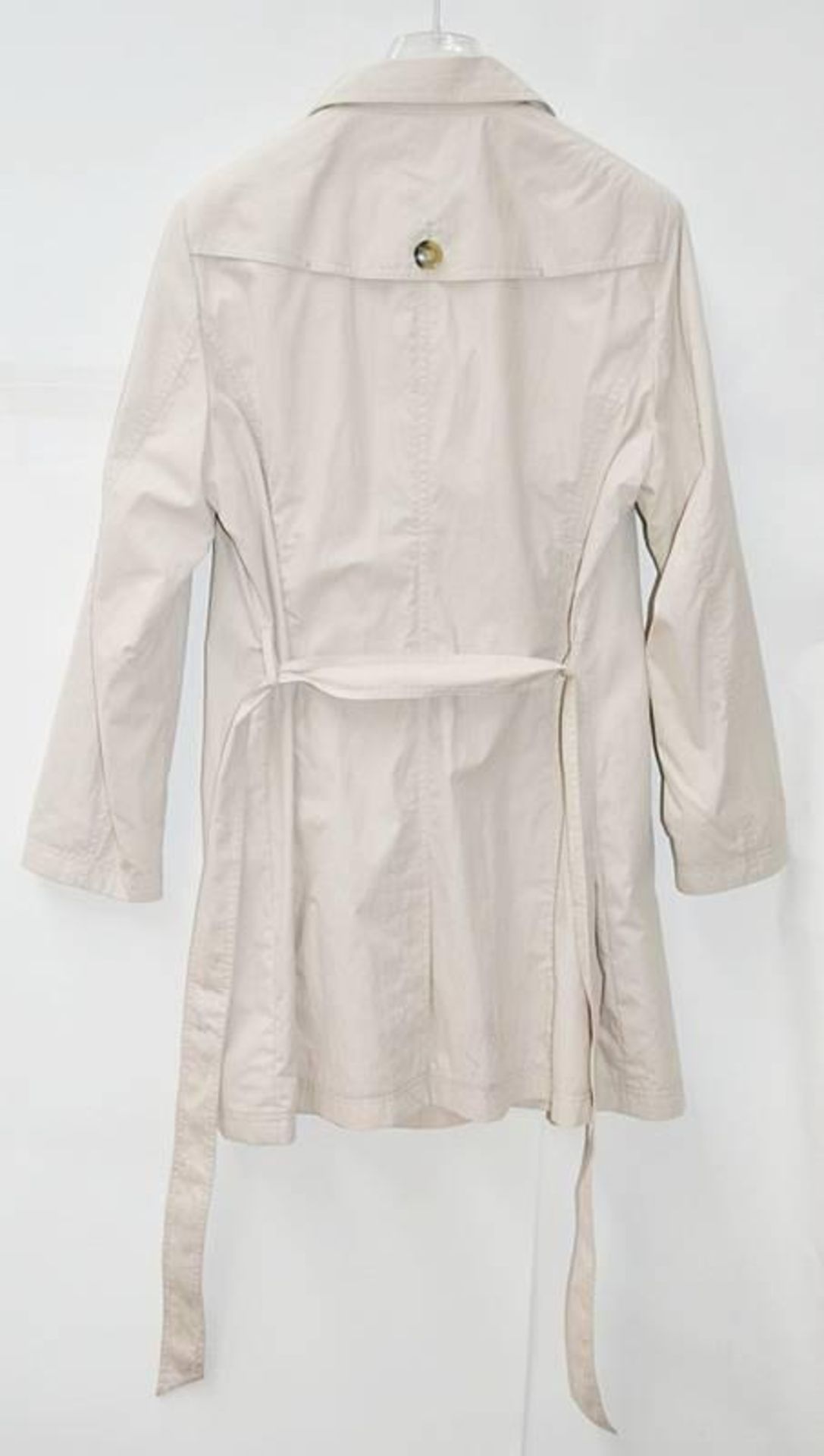 1 x Steilmann Womens Belted Trench Coat In Beige - UK Size 18 - New Sample Stock, Supplied As Shown - Image 2 of 5