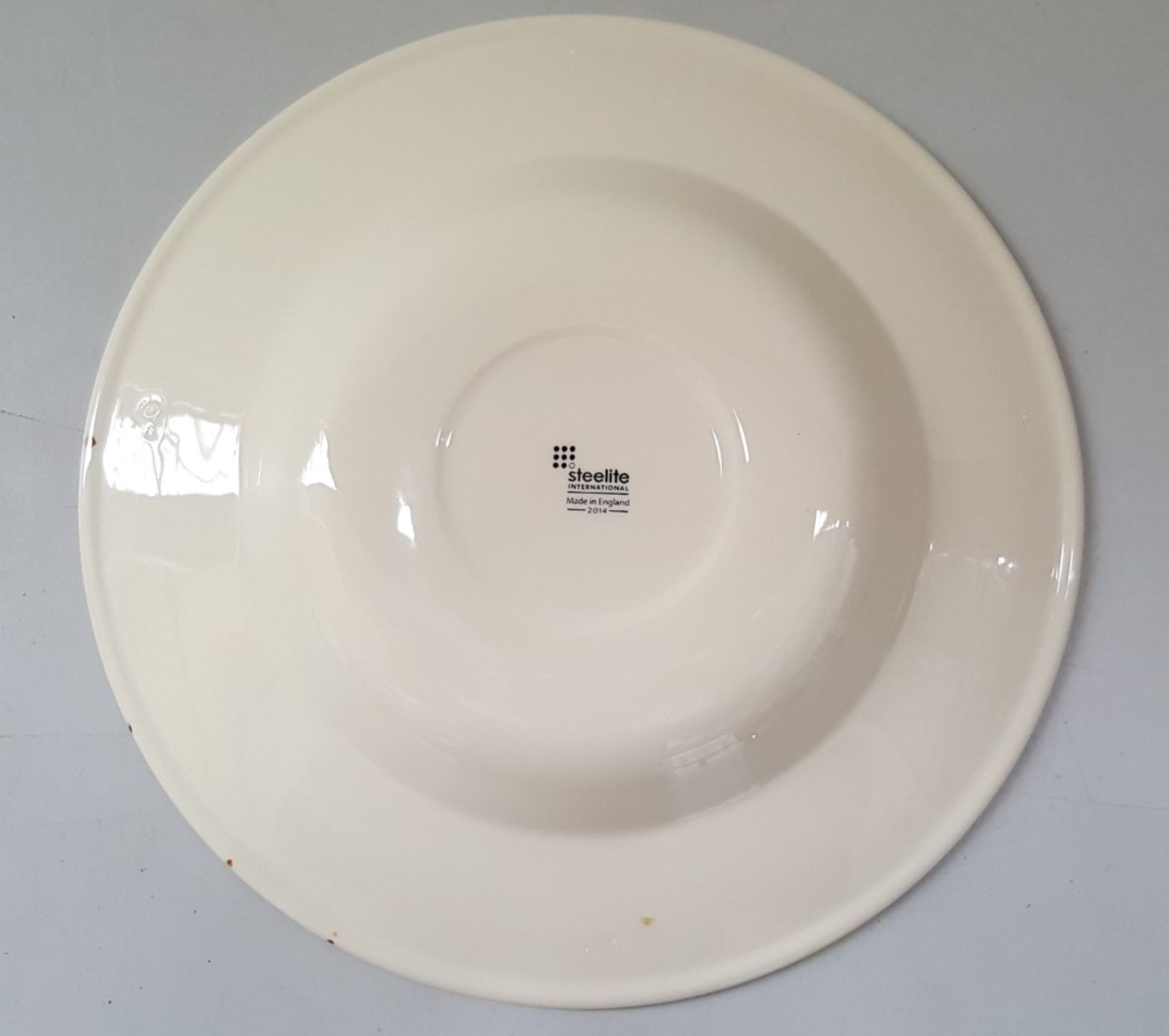 15 x Steelite Soup Plates Cream With Pattered Egde 26.5CM - Ref CQ264 - Image 3 of 5