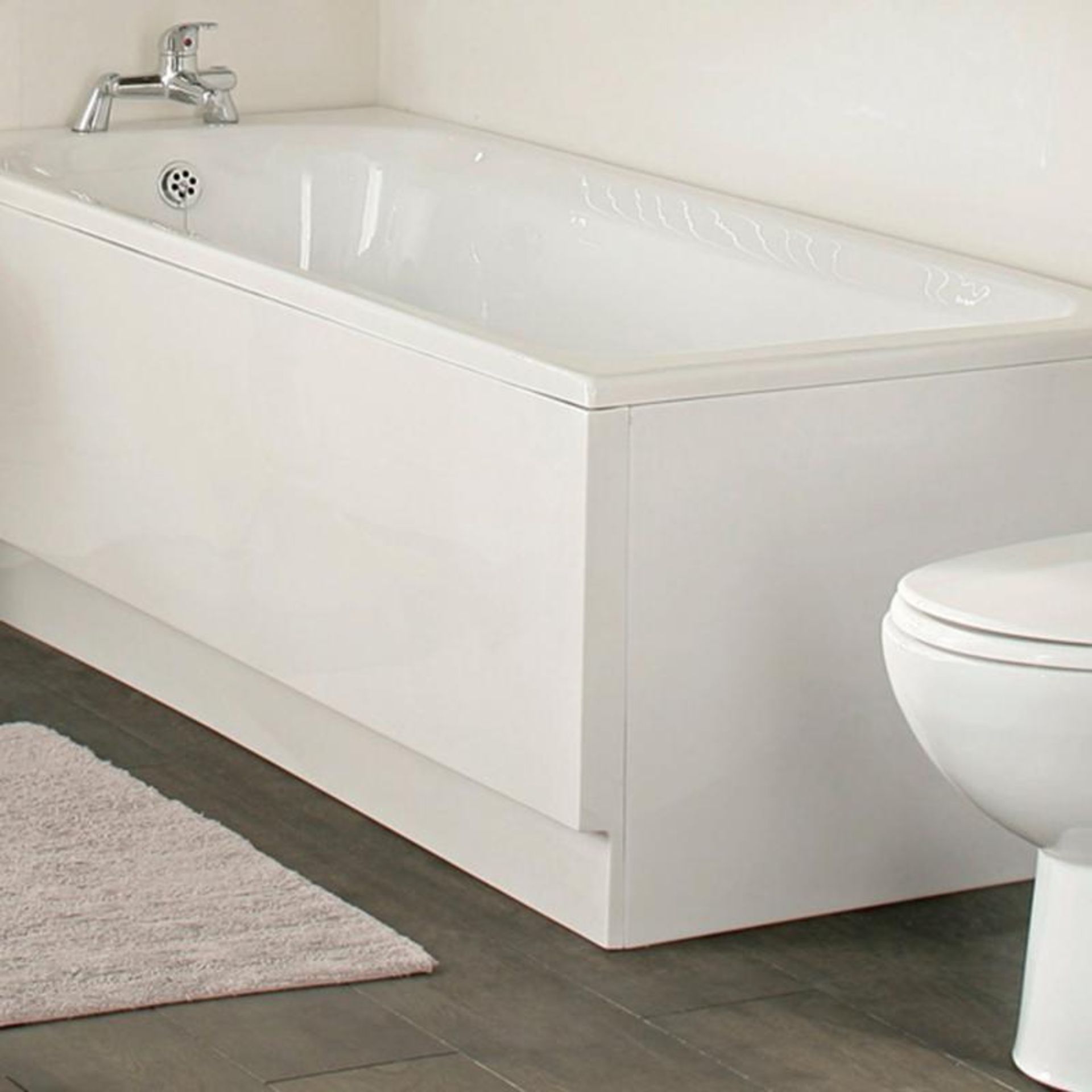 1 x Synergy Front Bath Panel White 1700mm - New & Boxed Stock - Ref: SY-NBP002 - CL406 - Location: C
