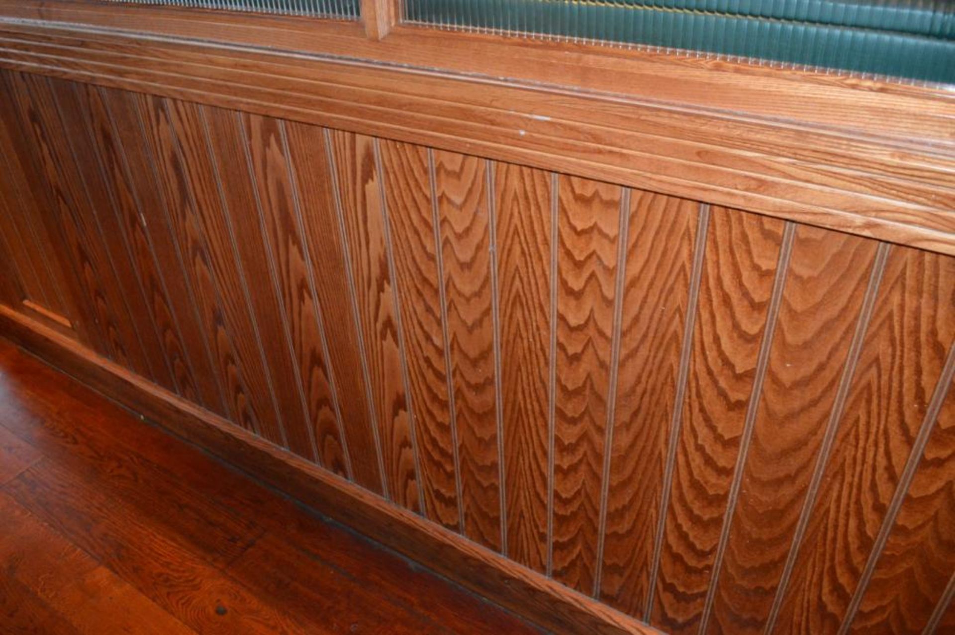 1 x Bar Restaurant Room Partition With Seating Bench, Pillar, Wine Cabinet and Foot Rest - Overall S - Image 14 of 21