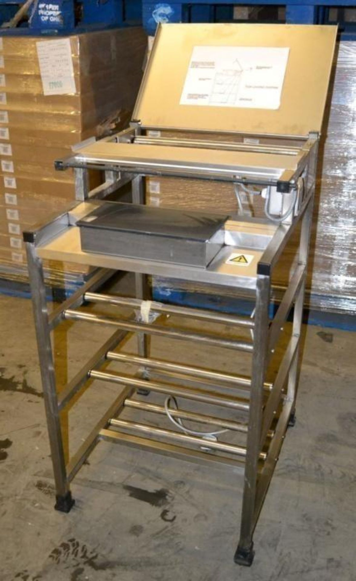 1 x Metalcraft Tray Stretch Wrapping Machine - Dimensions: 56 x 61.5 x 94.5cm - Ref: MC139 - CL282 - - Image 3 of 10