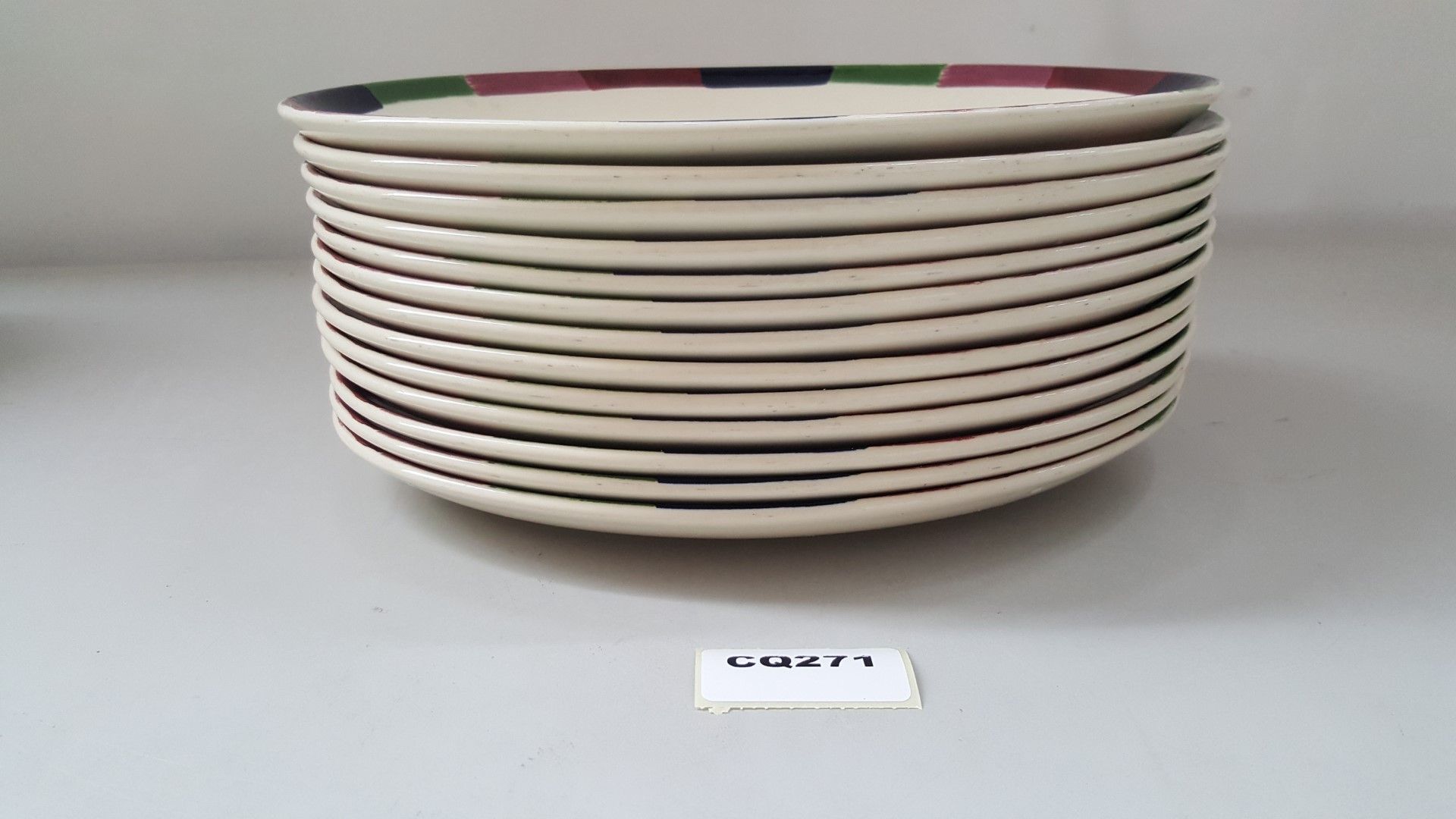 13 x Steelite Oval Serving Plates Cream With Pattered Egde L30/W23.5CM - Ref CQ271 - Image 3 of 5