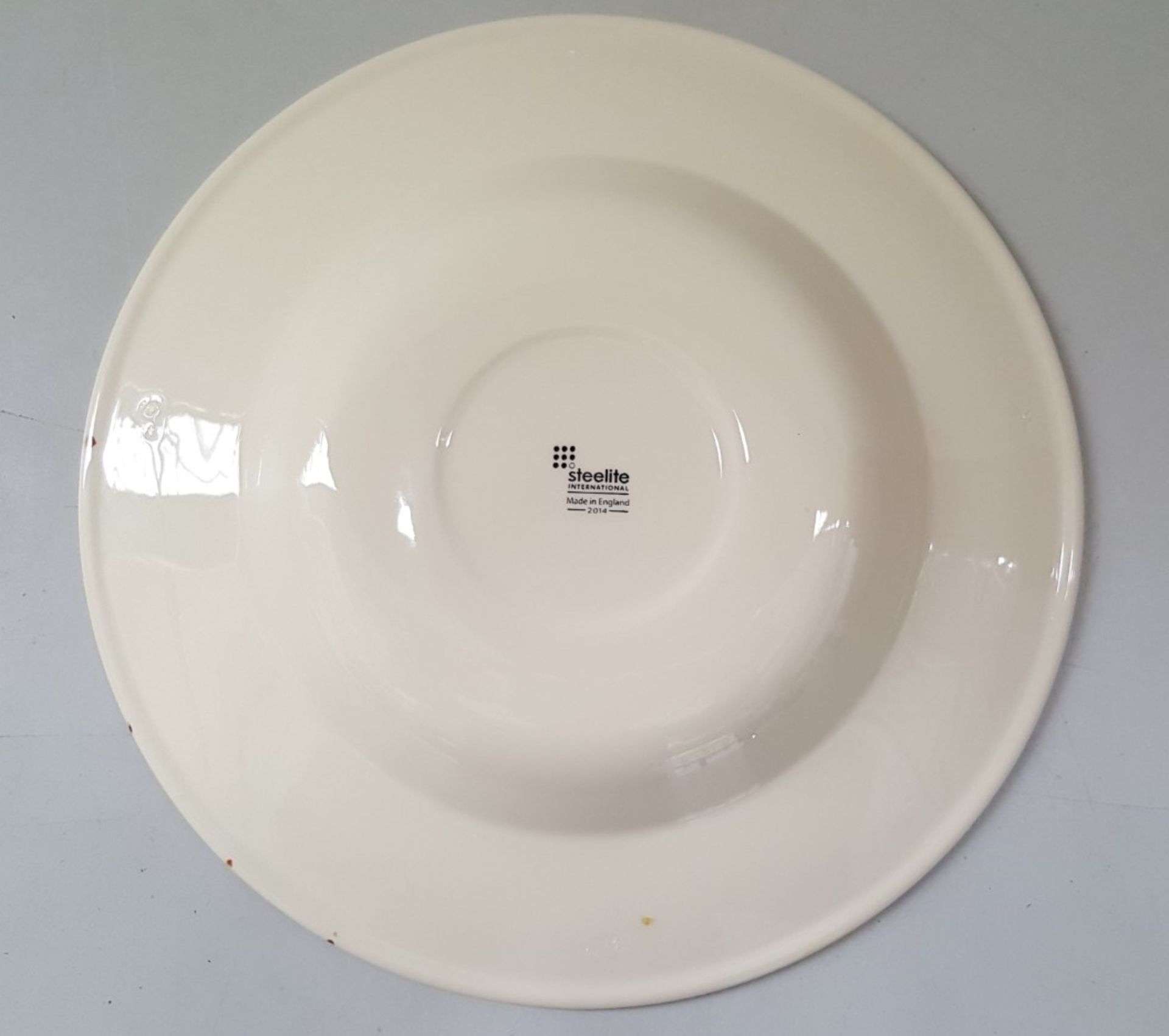 15 x Steelite Soup Plates Cream With Pattered Egde 26.5CM - Ref CQ263 - Image 3 of 5