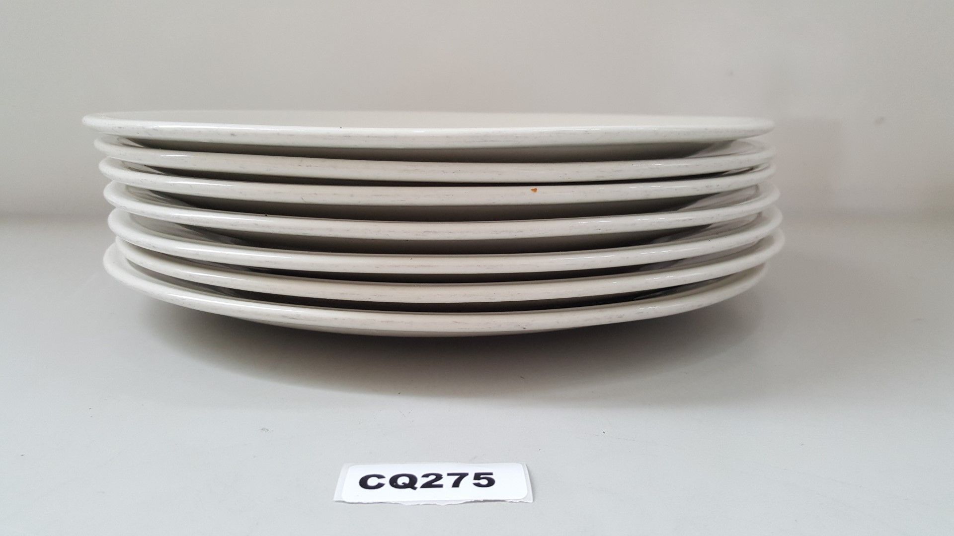 7 x Steelite Pizza Plates White 35CM - Ref CQ275 - Image 2 of 3