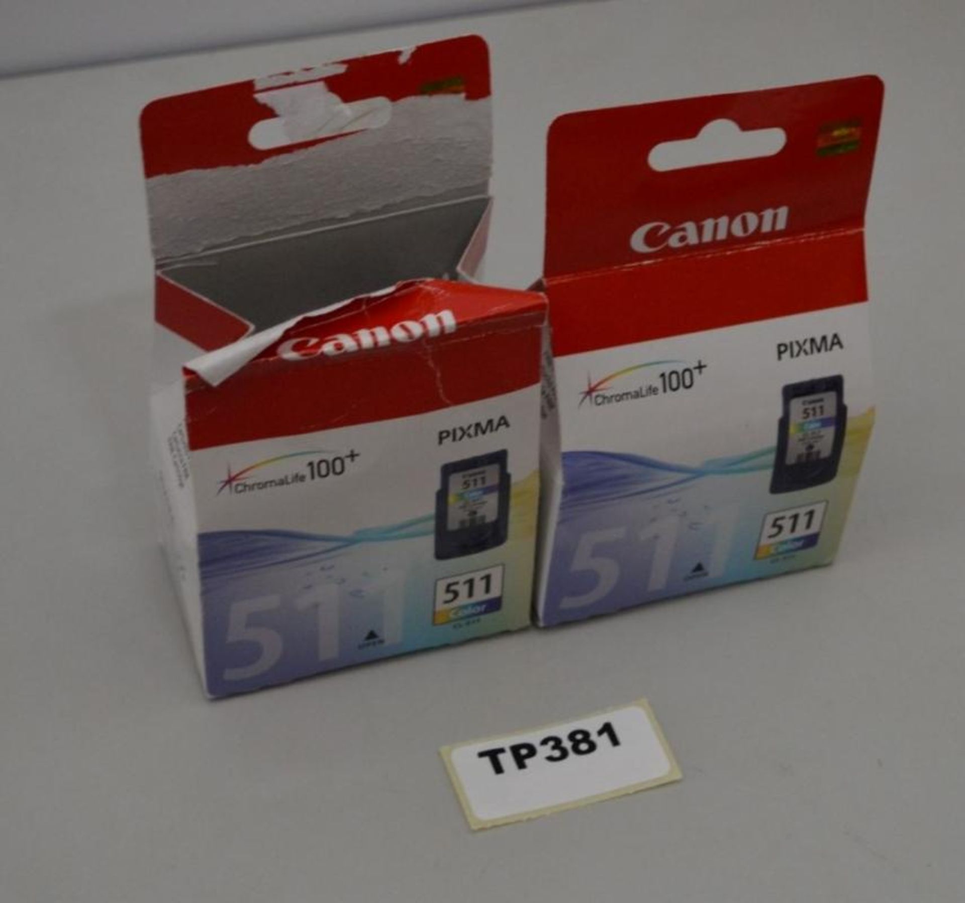 2 x Canon CL-511 Printer Ink Cartridge - Ref TP381 - CL394 - Location: Altrincham WA14 - UP N <b