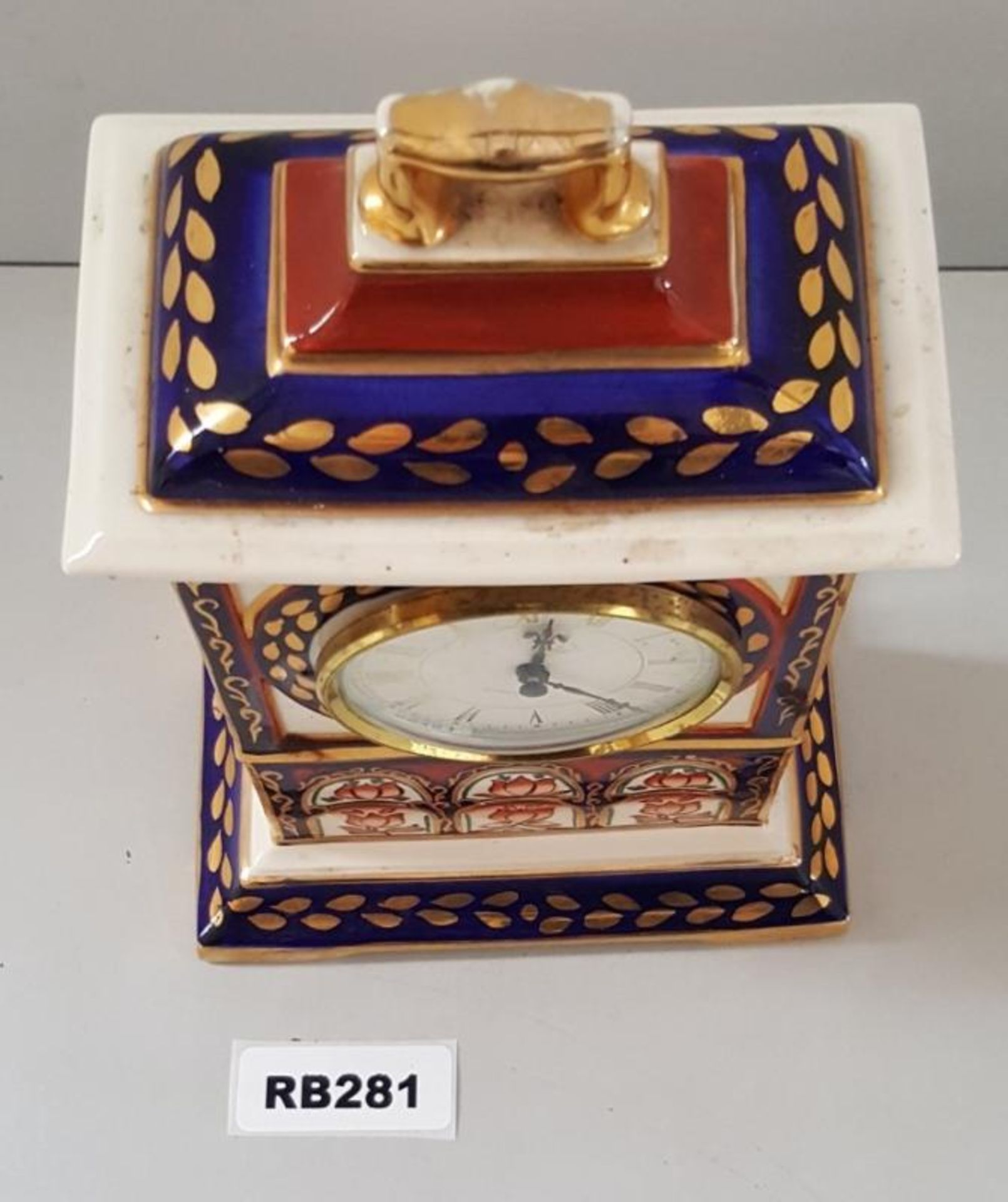 1 x Mason's Ironstone Masterpiece Series Porcelain Clock - Ref RB281 E - Dimensions: H23/L15/W10 - C - Image 4 of 4