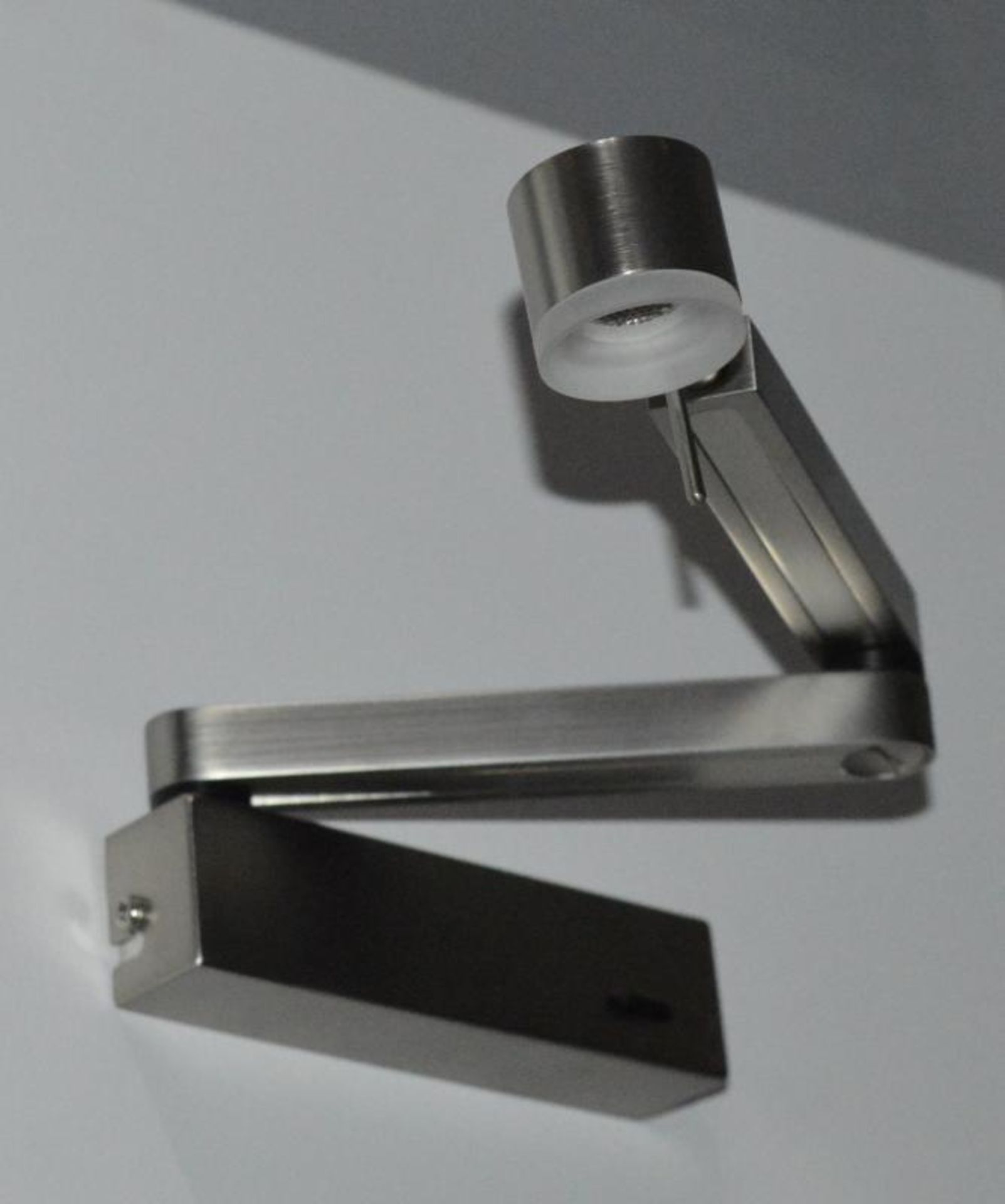 1 x Satin Silver LED Adjustable Wall Light - Ex Display Stock - CL298 - Ref J148 - Location: Altrinc - Image 3 of 3